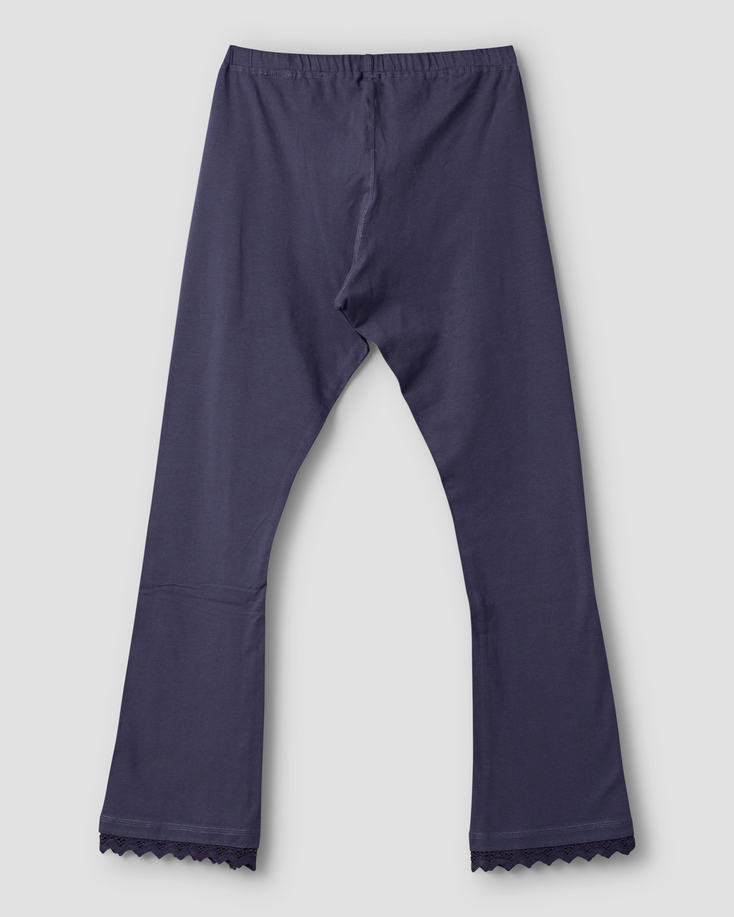 Ewa i Walla 'Ellen' Trousers With Lace Hem In Blue