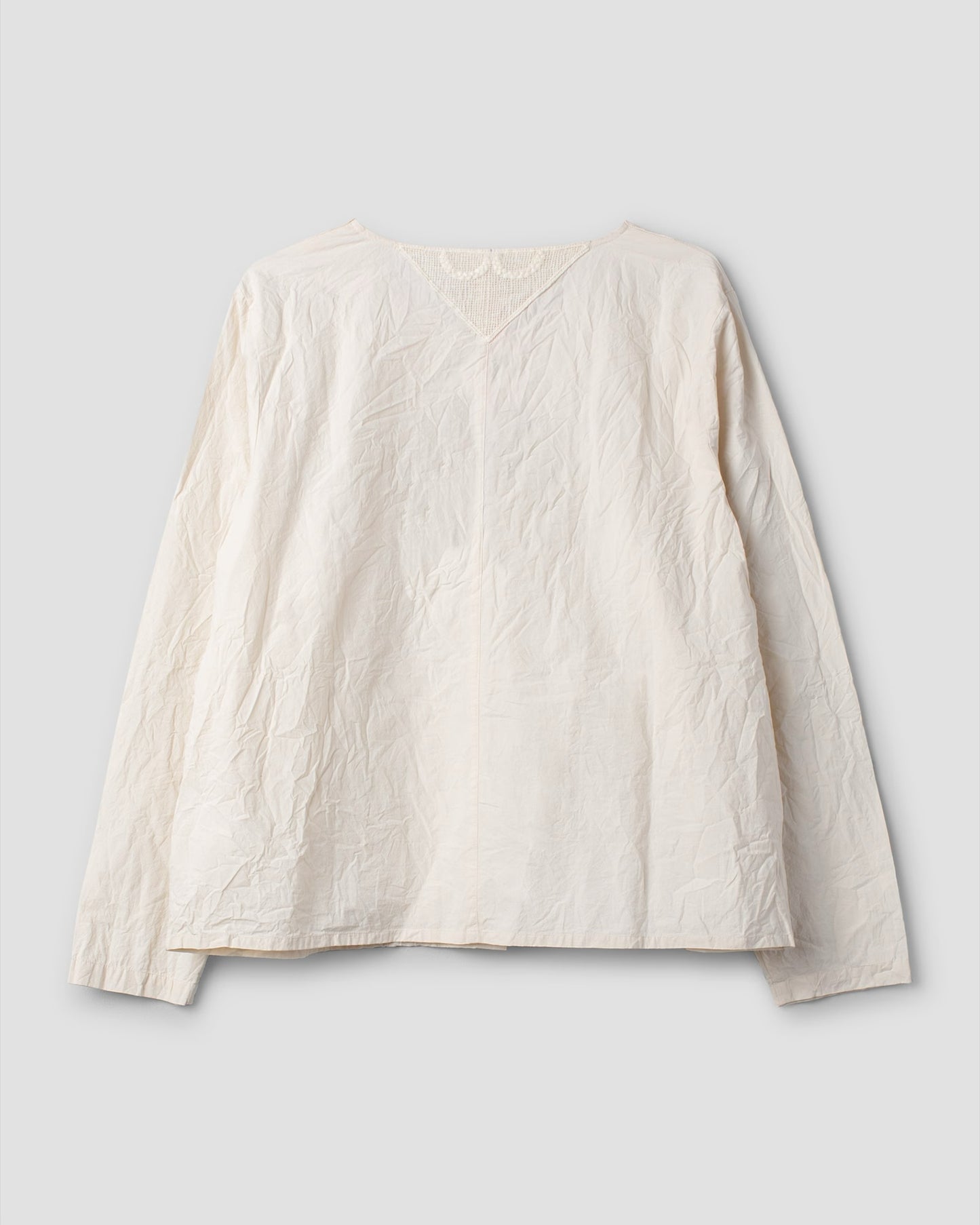 Ewa i Walla 'Lois' Blouse With Lace Collar In Cream