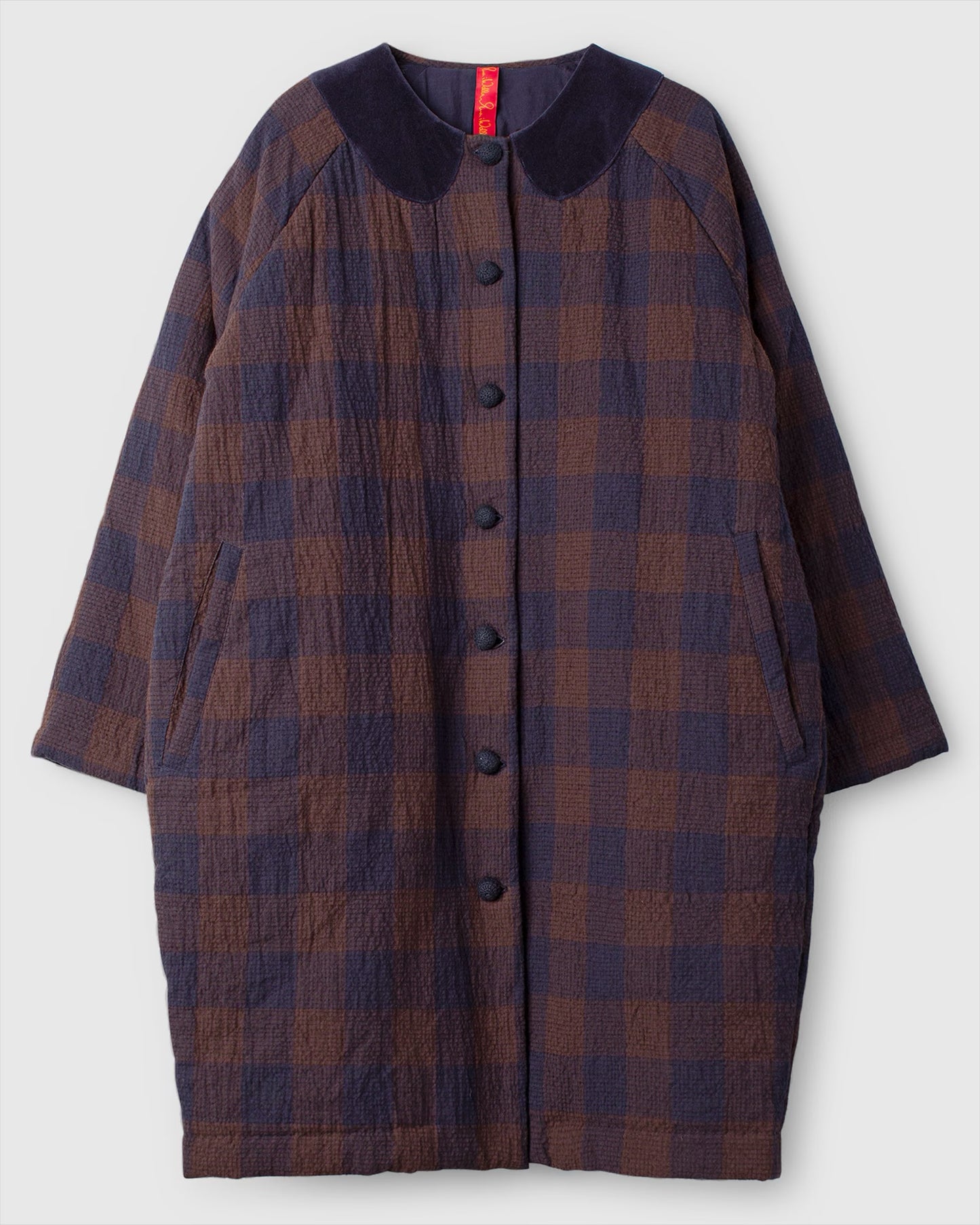 Ewa i Walla 'Samira' Checked Coat