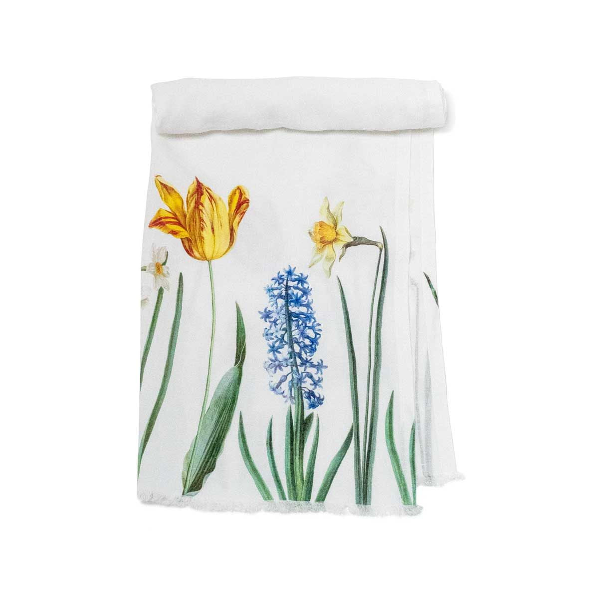 European Linen 'Early Flowers' Bath Towel