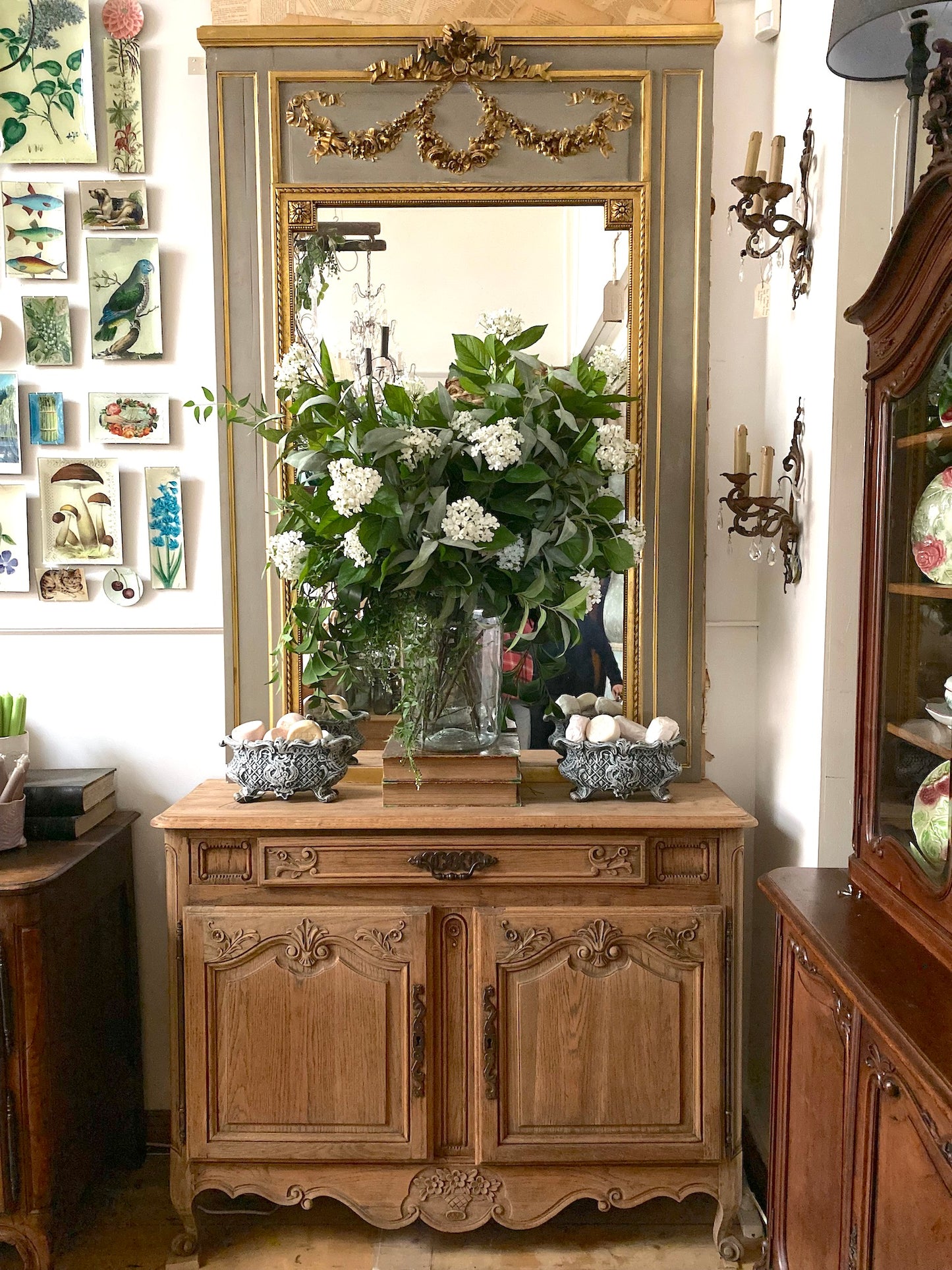 Antique French 2 Door Farmhouse Sideboard