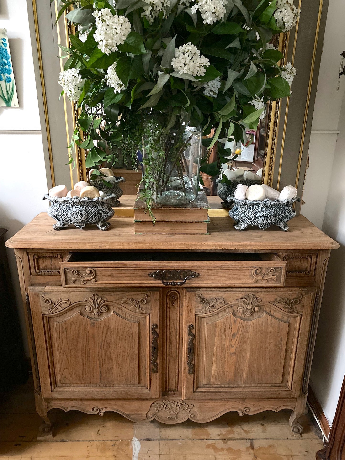 Antique French 2 Door Farmhouse Sideboard