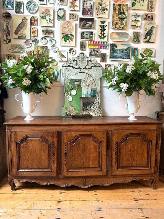 Antique French 3 Door Farmhouse Sideboard