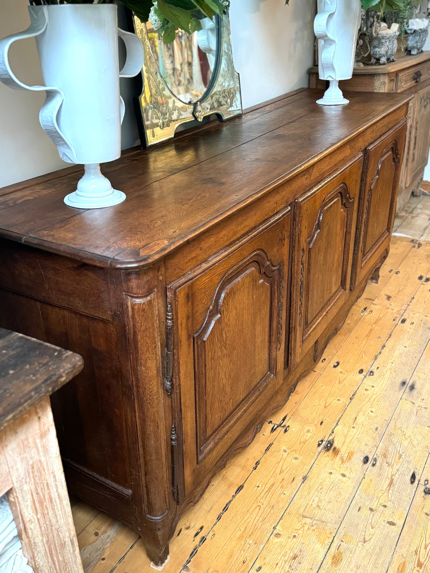 Antique French 3 Door Farmhouse Sideboard