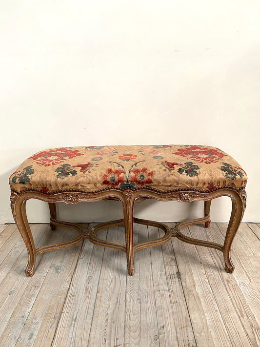 Antique Parisienne Louis XV Bench Seat