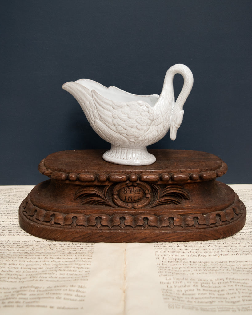 Astier de Villatte Cygne Swan Sauce Boat