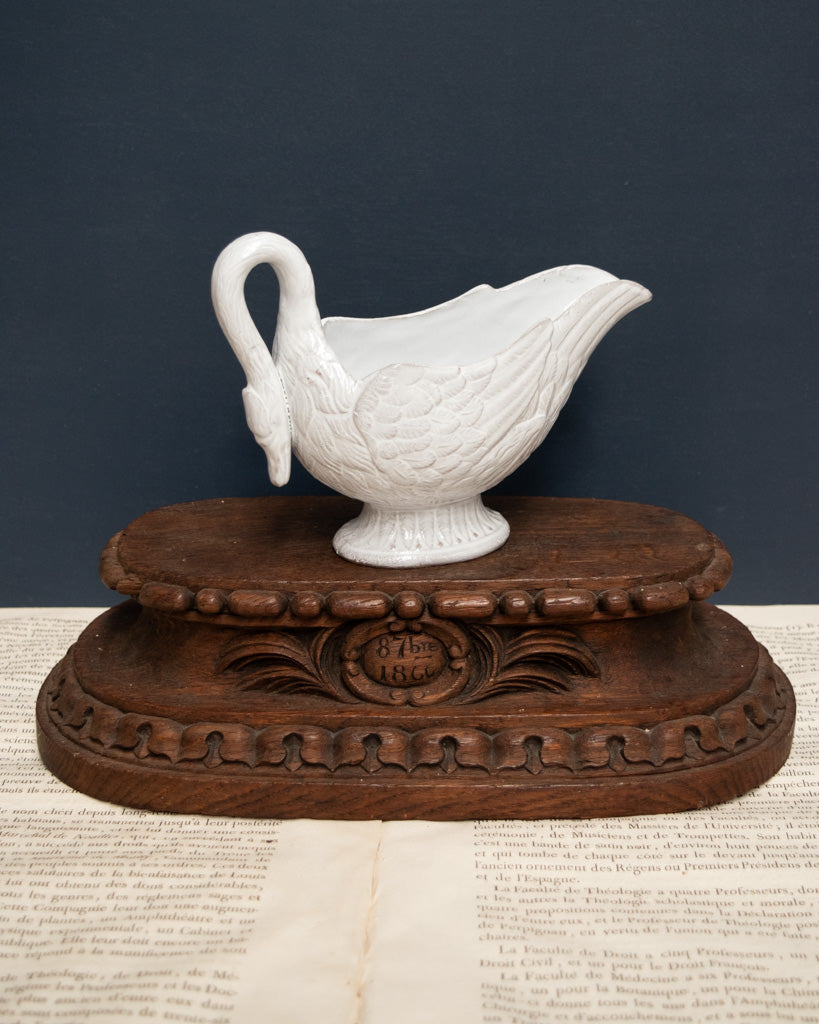 Astier de Villatte Cygne Swan Sauce Boat