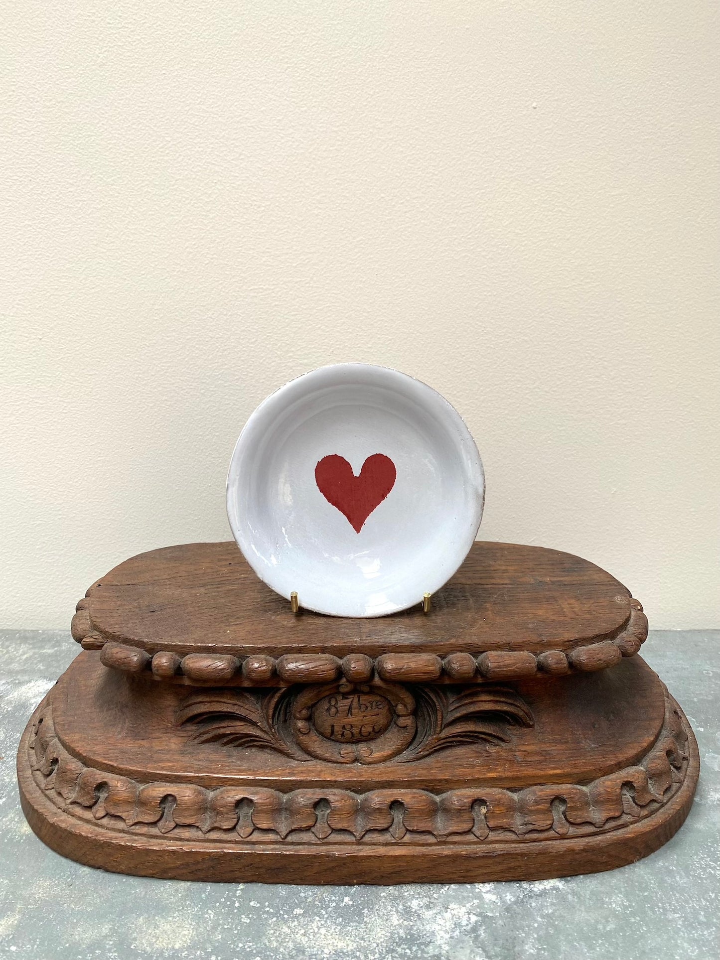 Astier de Villatte Deep Heart Saucer