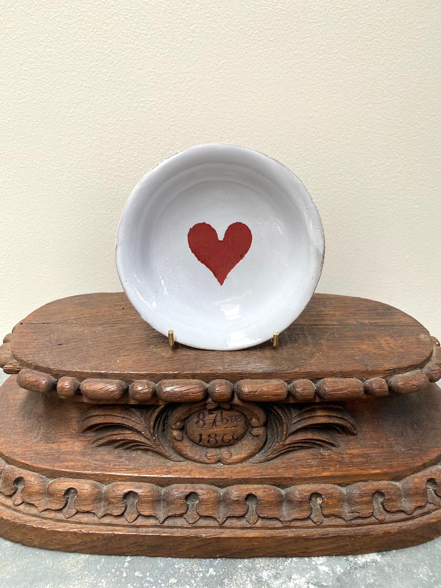 Astier de Villatte Deep Heart Saucer