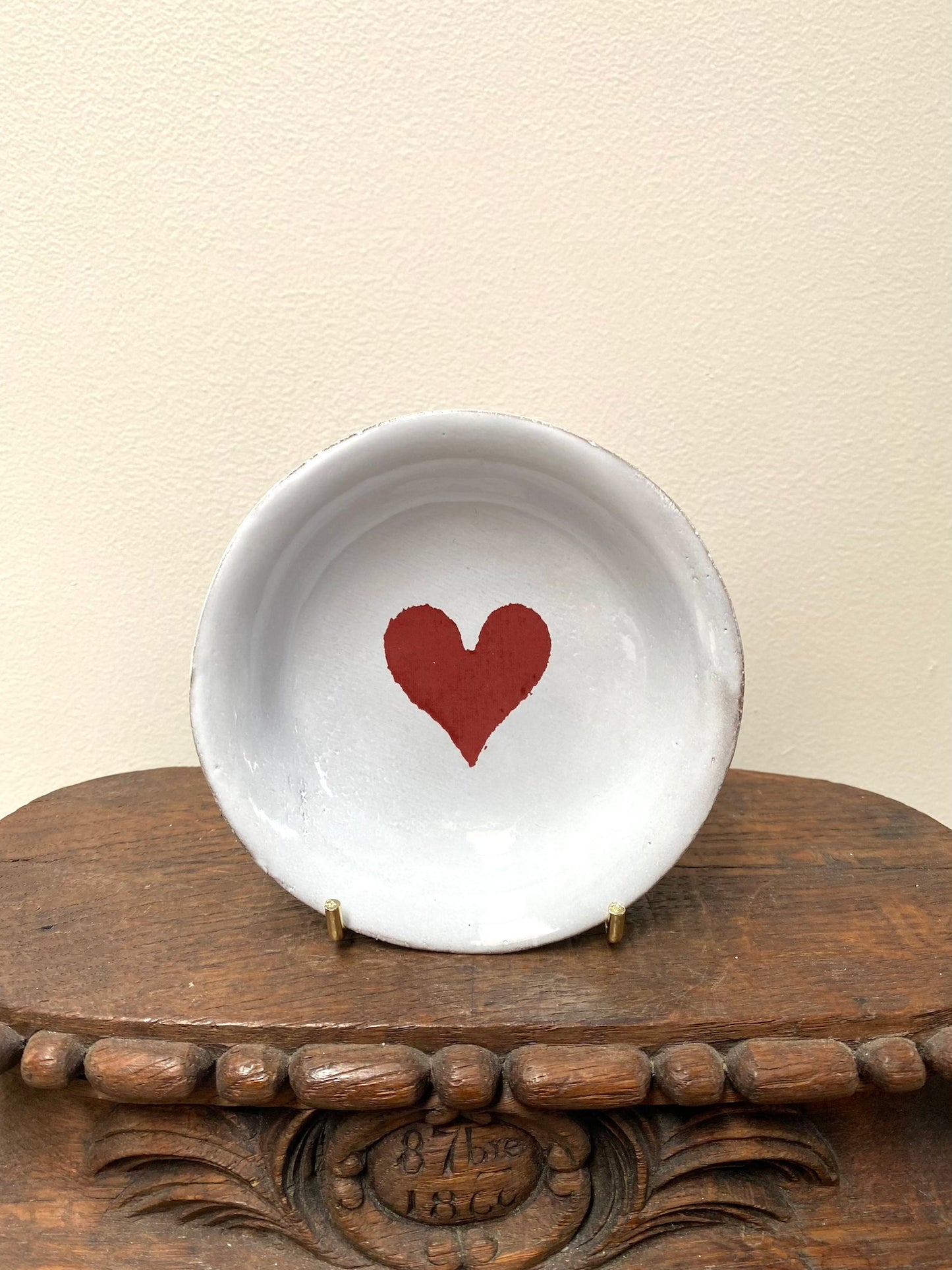 Astier de Villatte Deep Heart Saucer