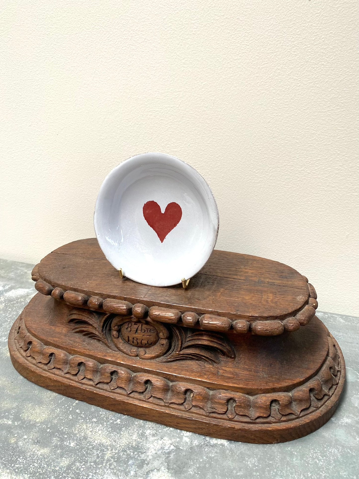 Astier de Villatte Deep Heart Saucer