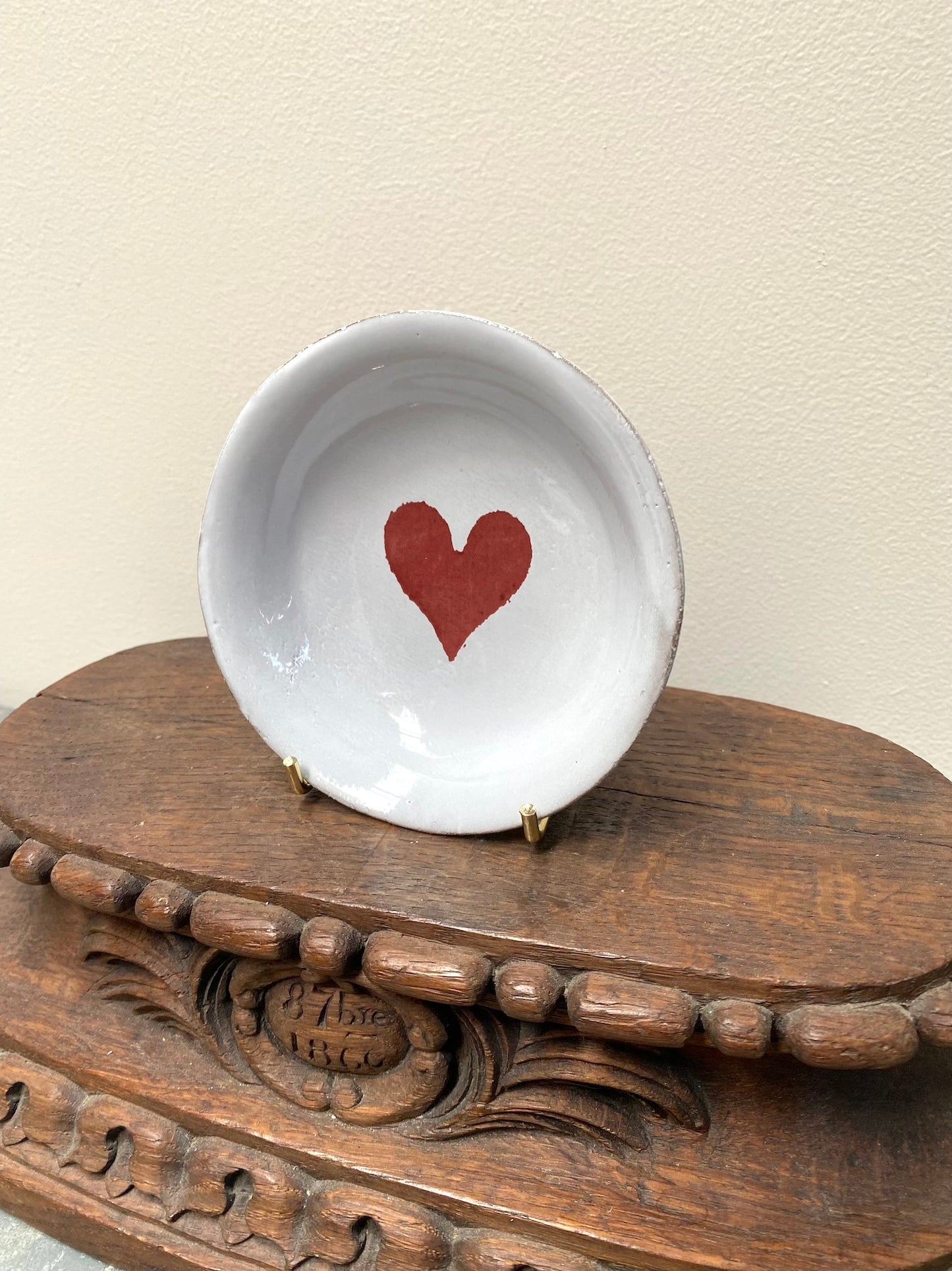 Astier de Villatte Deep Heart Saucer