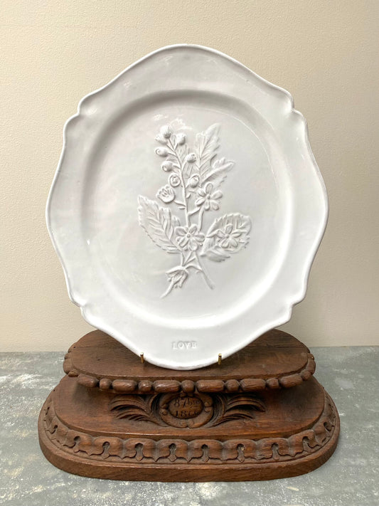 Astier de Villatte Fleurs Dinner Plate