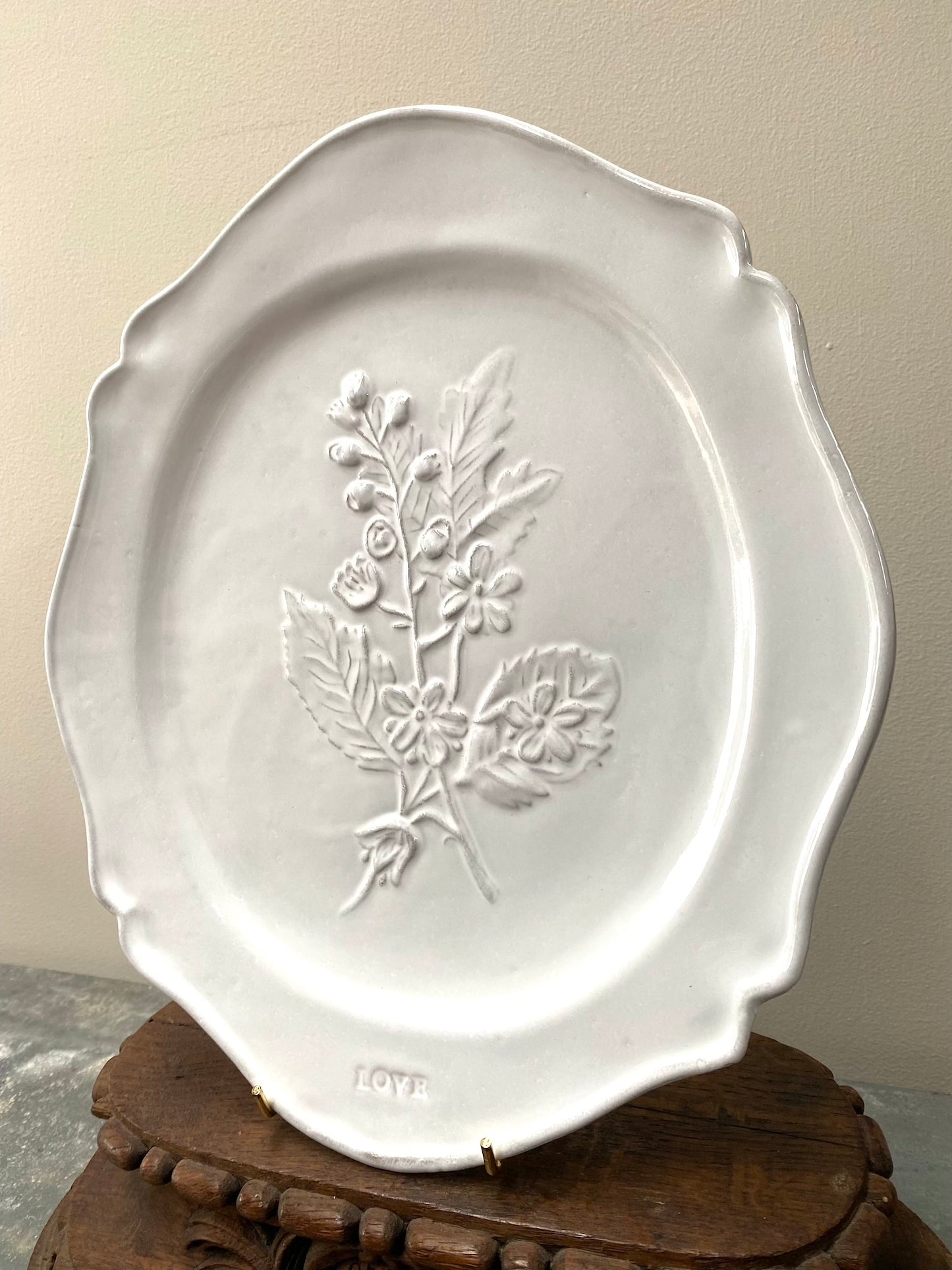 Astier de Villatte Fleurs Dinner Plate