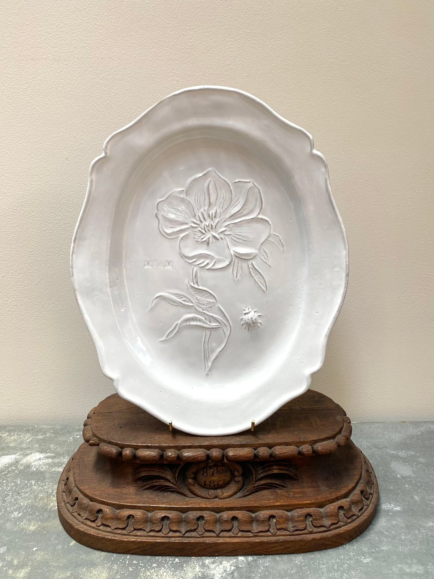 Astier de Villatte Fleurs Platter