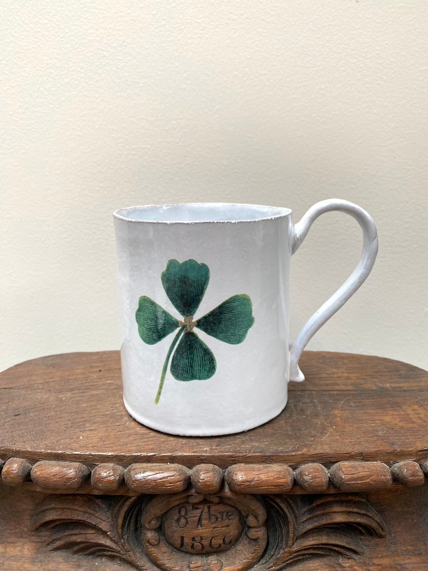 Astier de Villatte John Derian Four Leaf Clover Mug