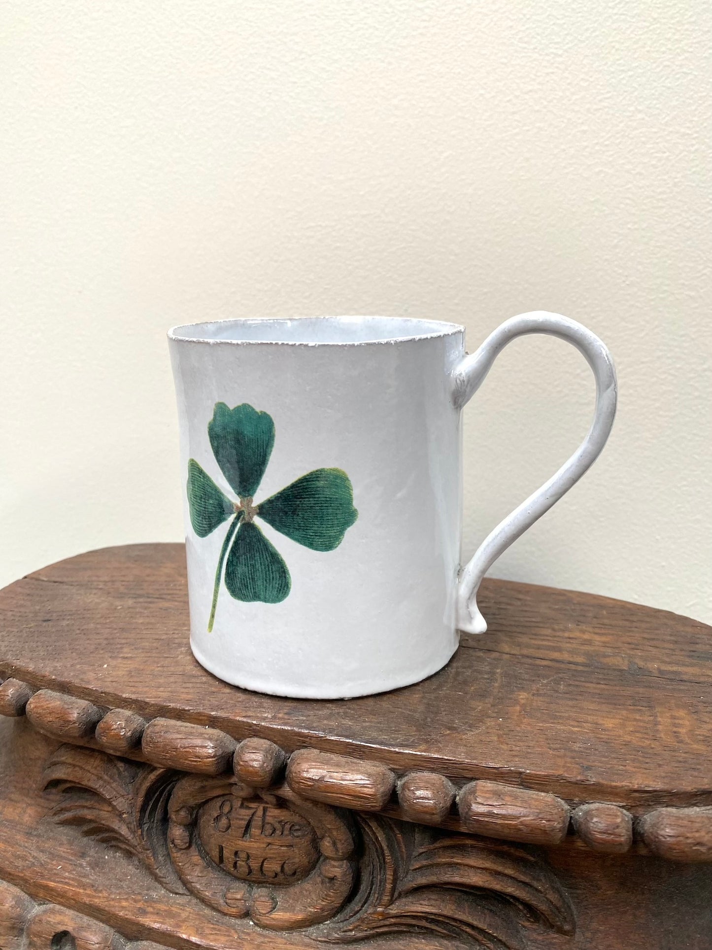 Astier de Villatte John Derian Four Leaf Clover Mug