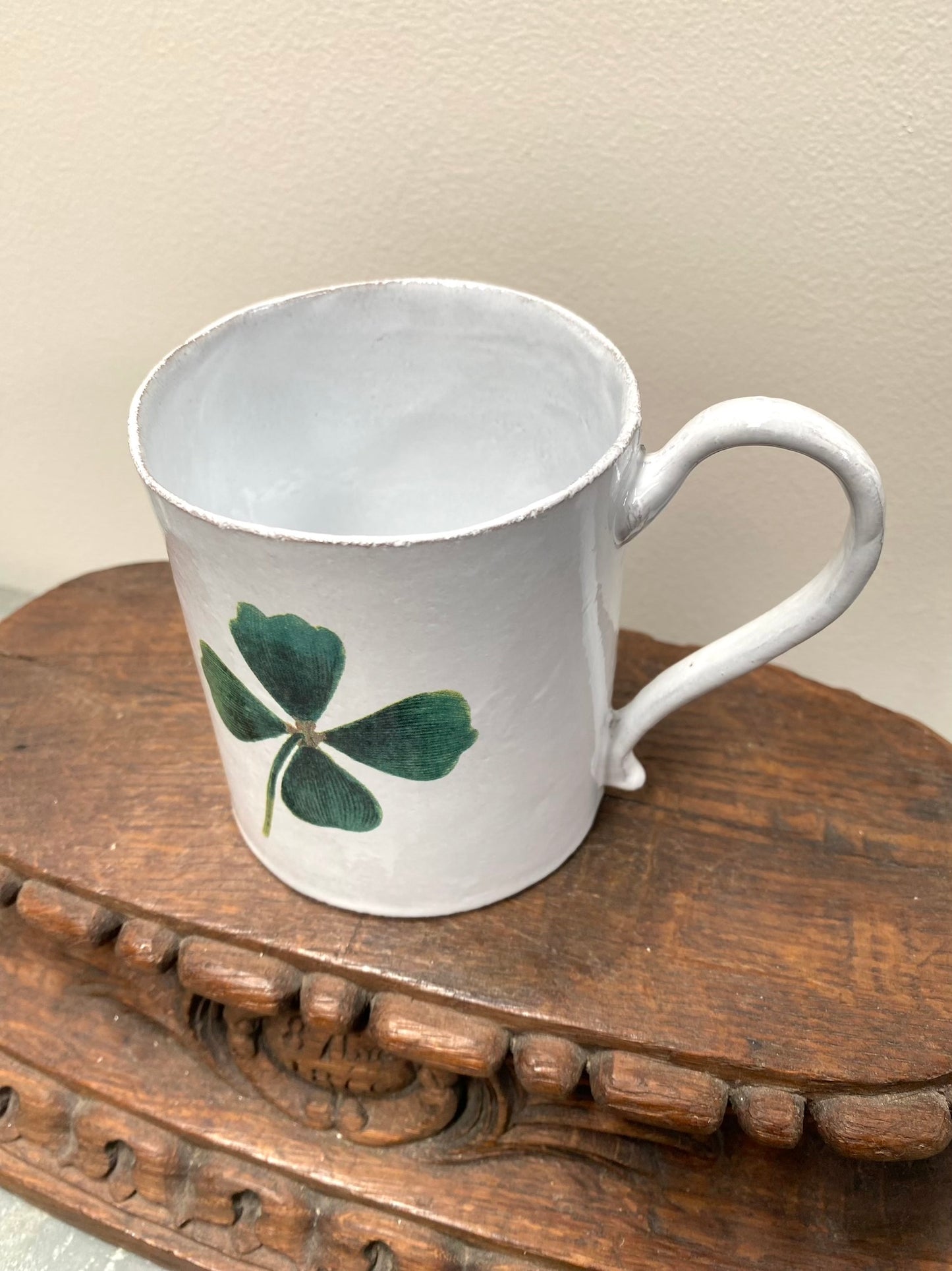 Astier de Villatte John Derian Four Leaf Clover Mug