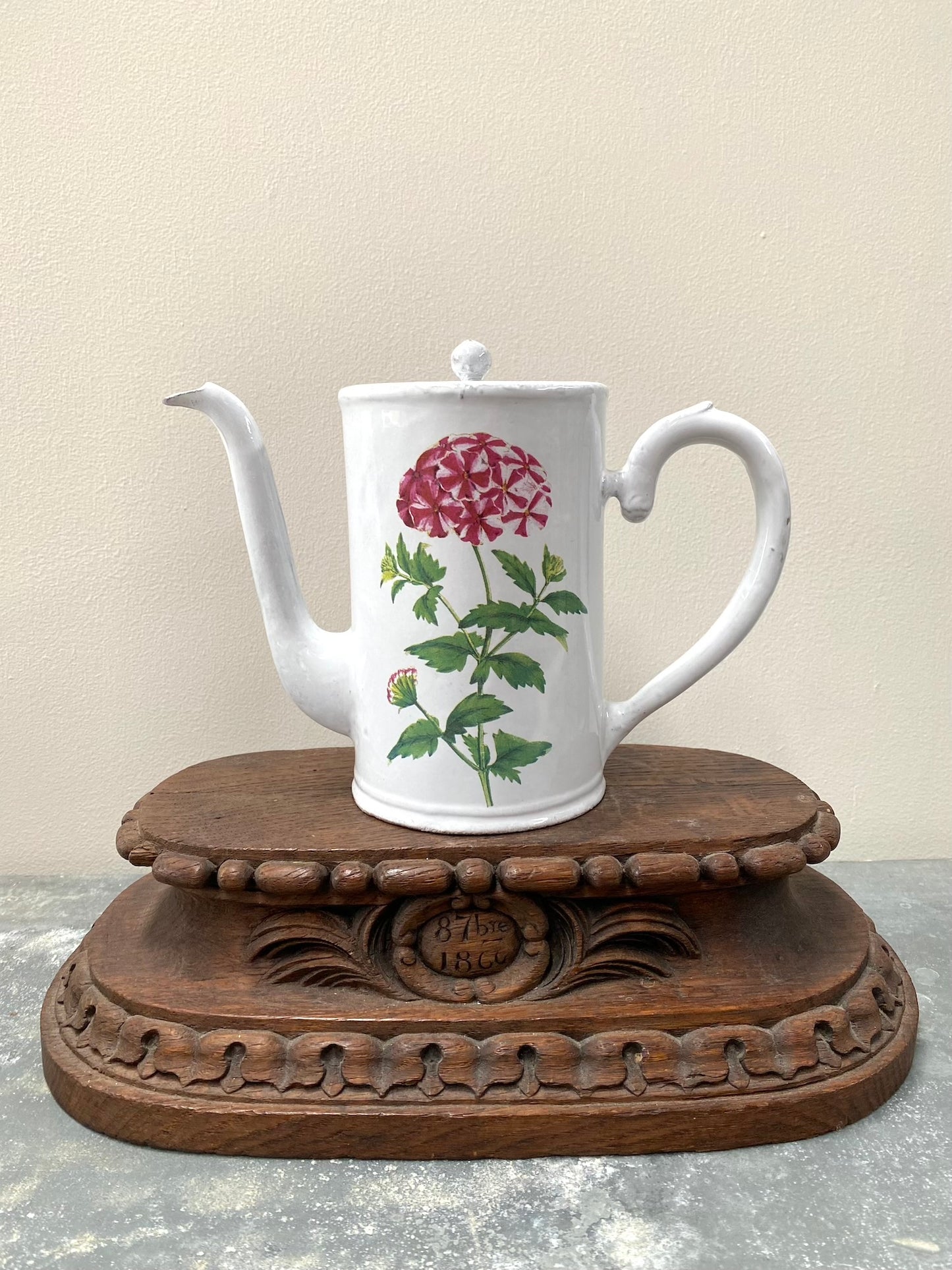 Astier de Villatte John Derian Red Star Phlox Coffee Pot