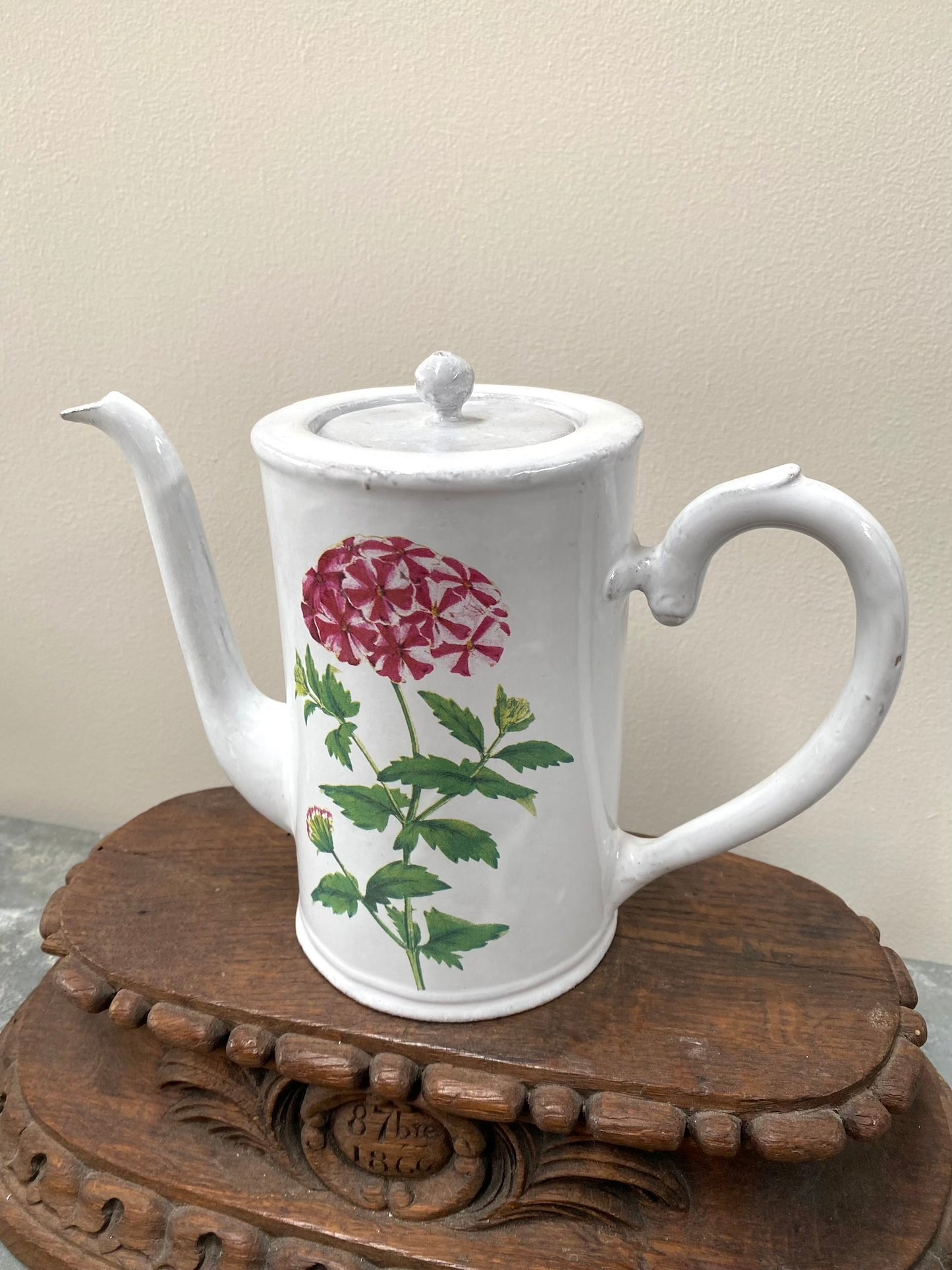 Astier de Villatte John Derian Red Star Phlox Coffee Pot