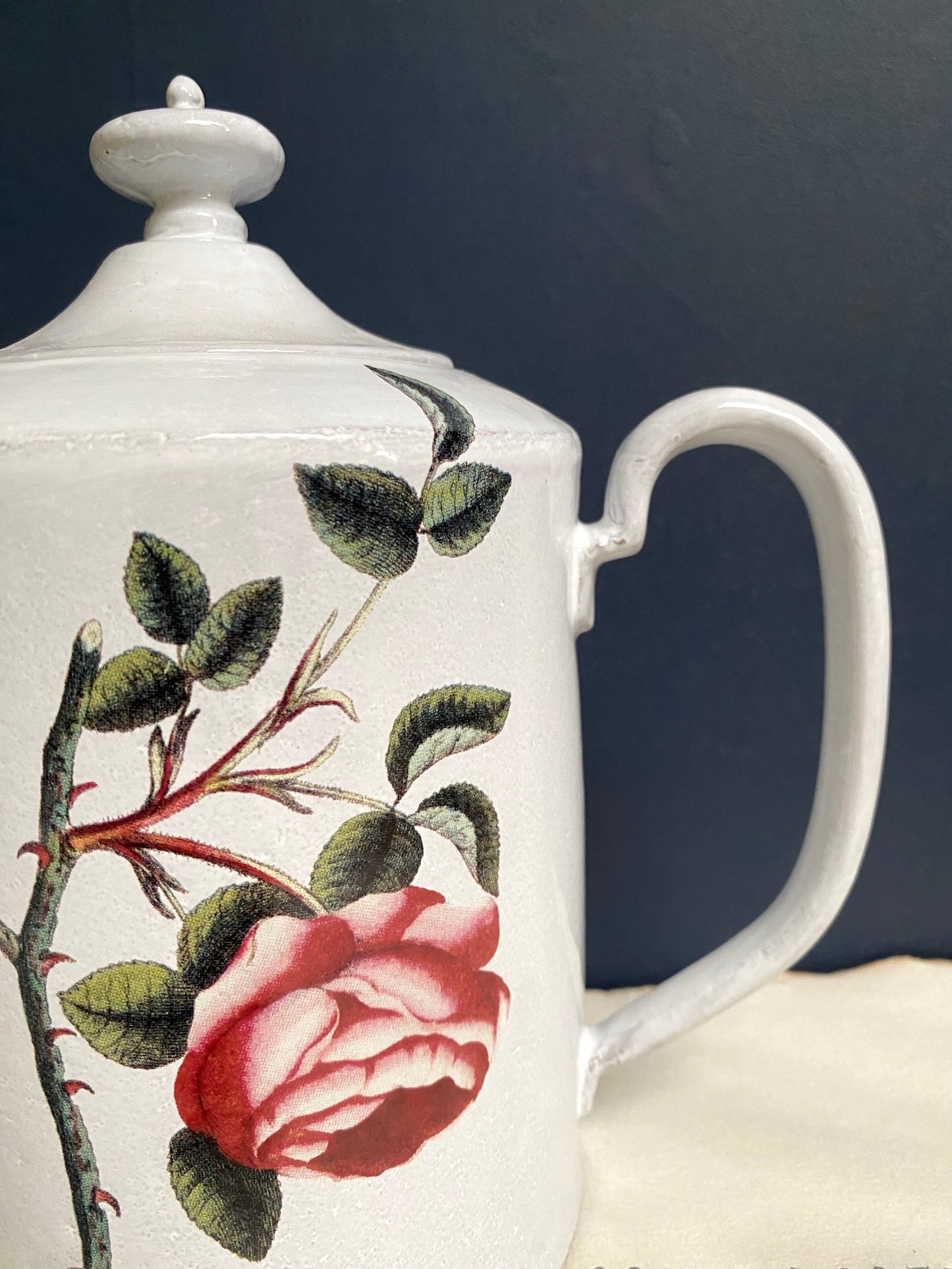 Astier de Villatte John Derian Rosa Centilolia Teapot