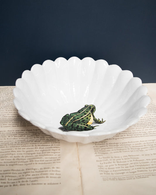 Astier de Villatte John Derian Sitting Frog Large Salad Bowl