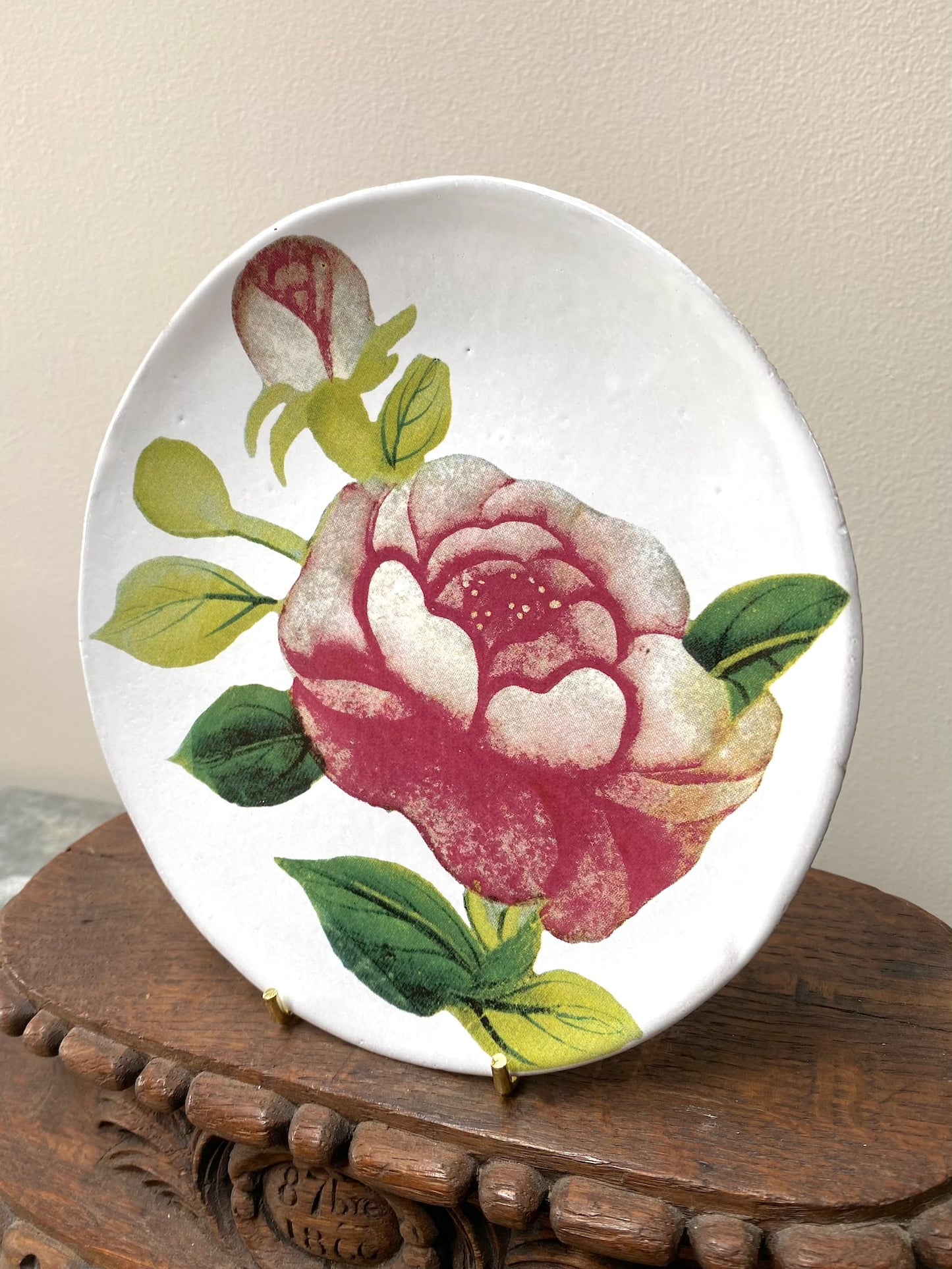 Astier de Villatte John Derian Small Superb Rose Plate