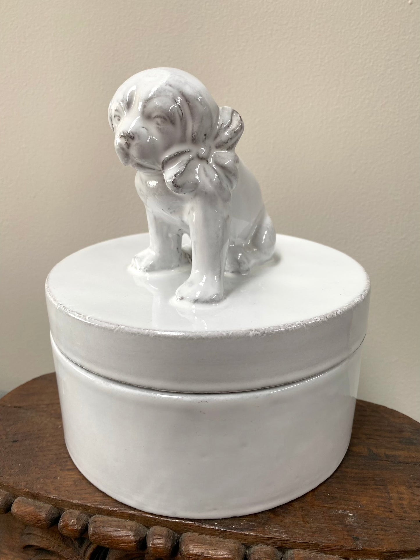 Astier de Villatte Puppy Dog Trinket Box