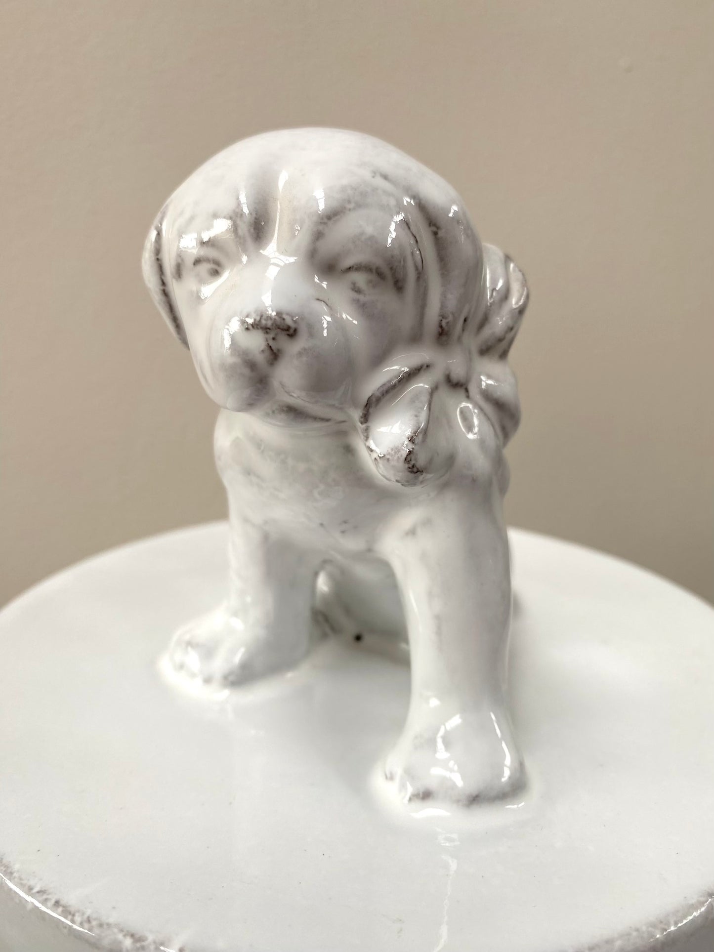 Astier de Villatte Puppy Dog Trinket Box