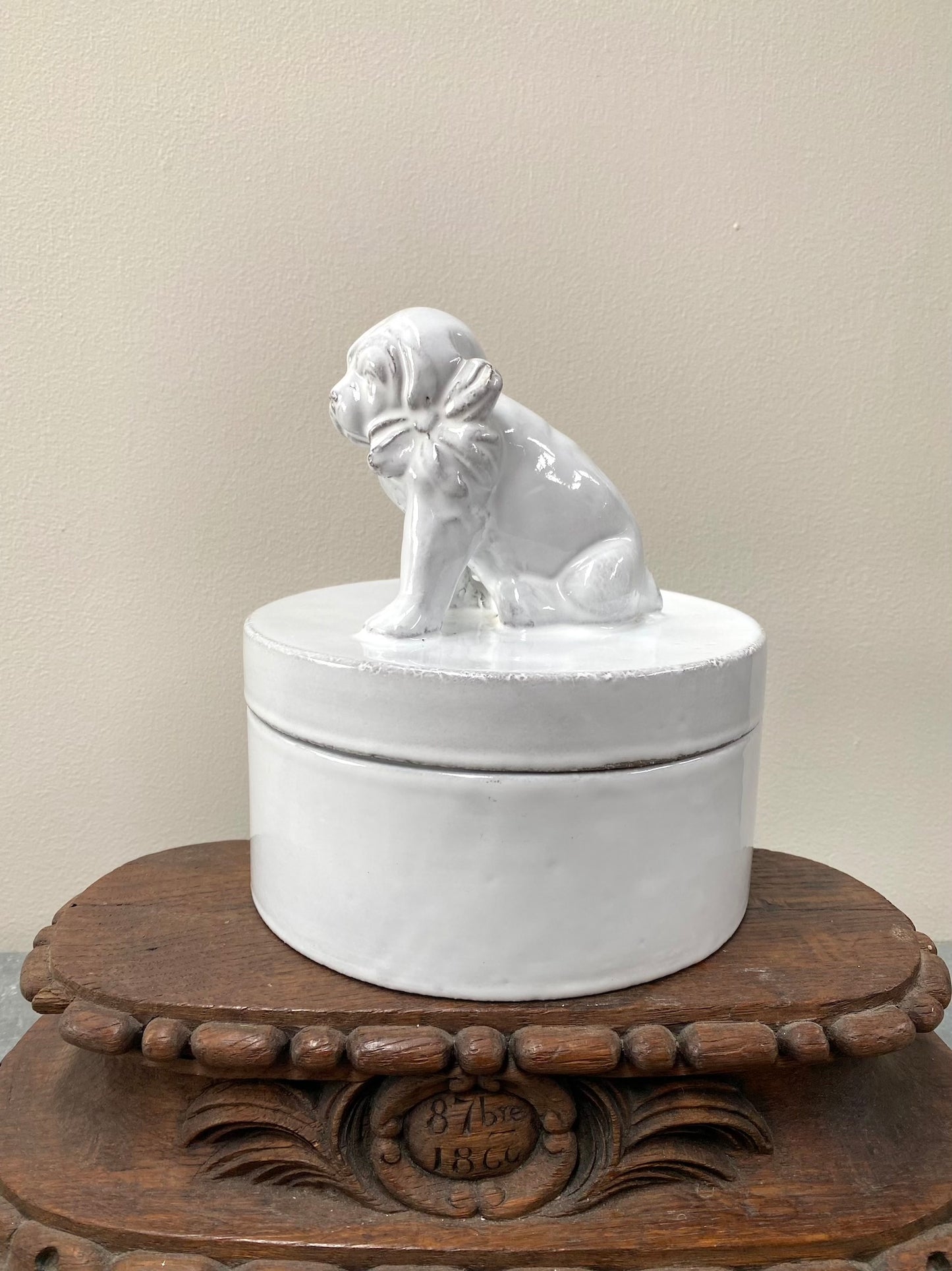 Astier de Villatte Puppy Dog Trinket Box