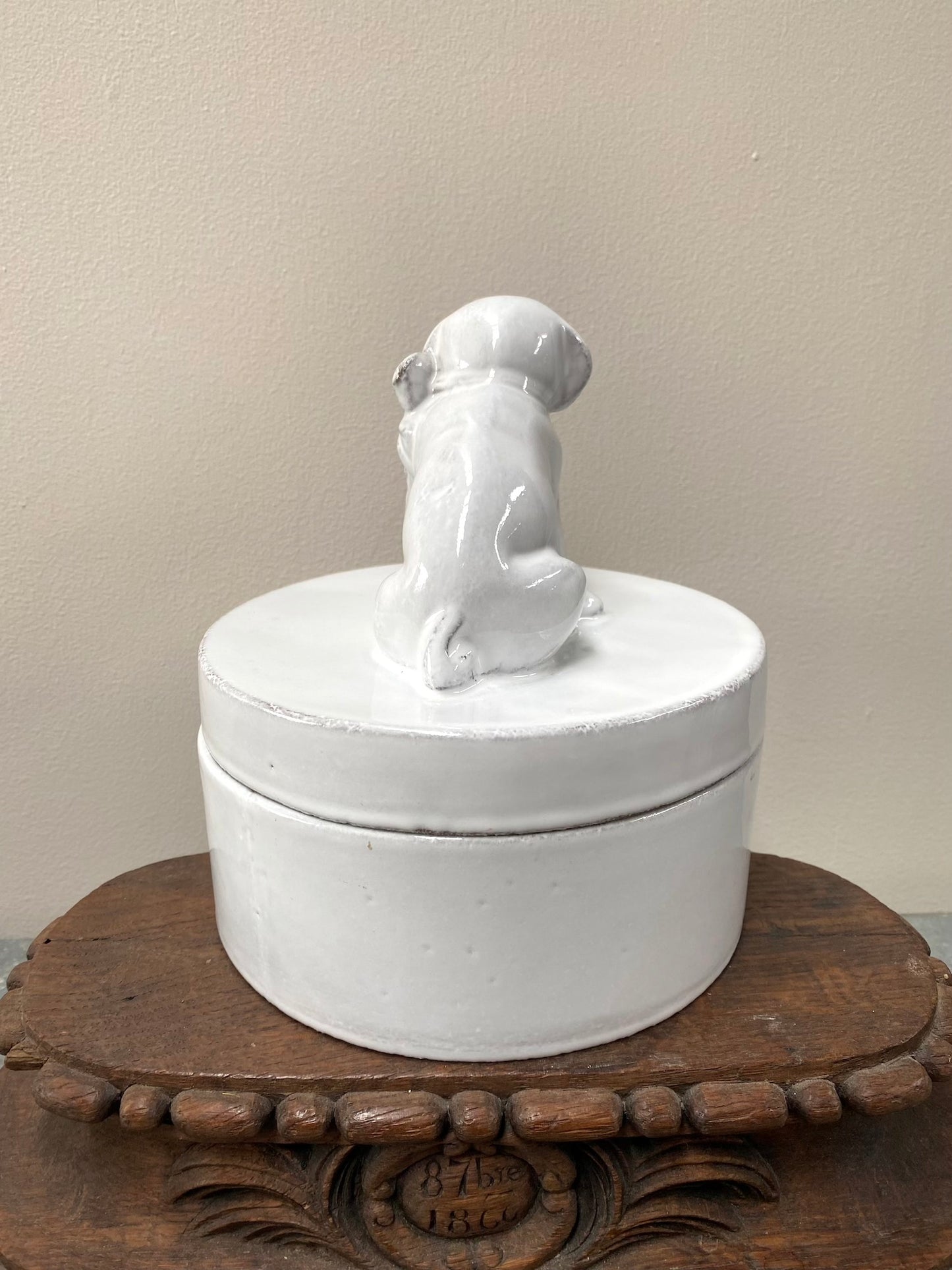 Astier de Villatte Puppy Dog Trinket Box