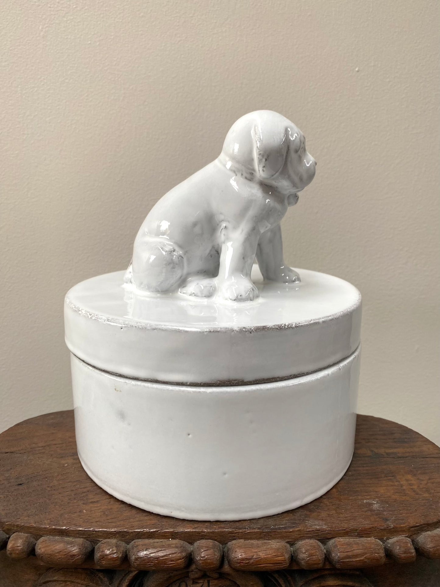 Astier de Villatte Puppy Dog Trinket Box