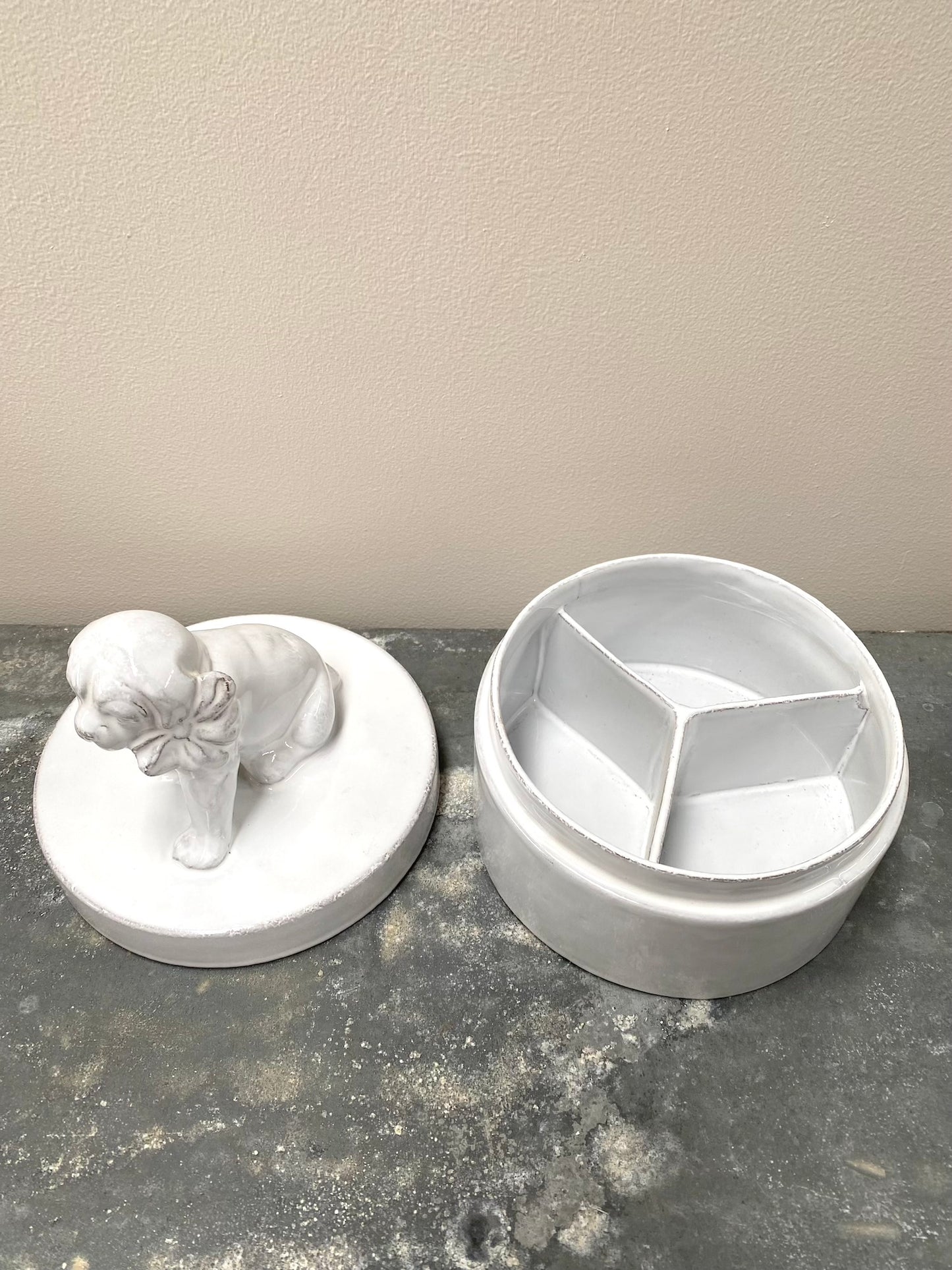 Astier de Villatte Puppy Dog Trinket Box