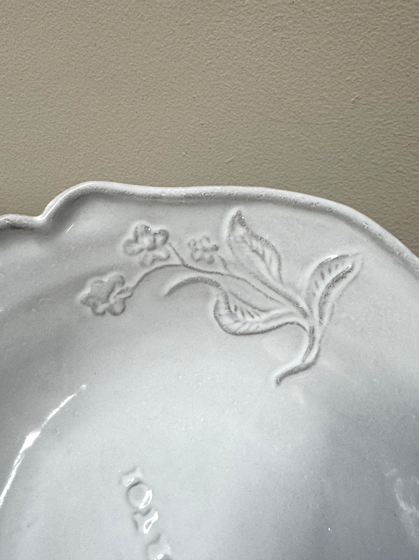 Astier de Villatte Small Fleurs Soup Plate