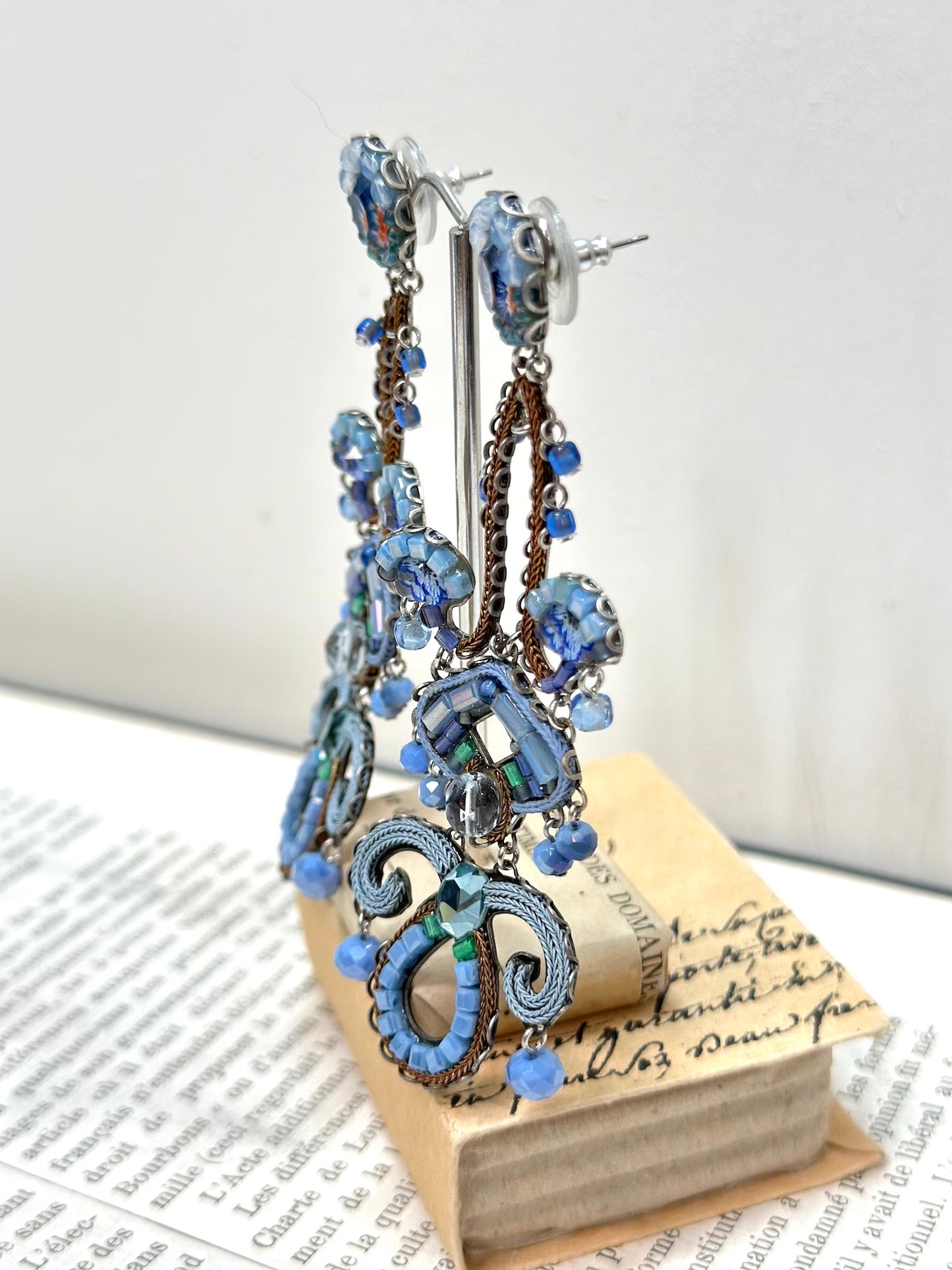 Ayala Bar Blue Lindsay Statement Earrings