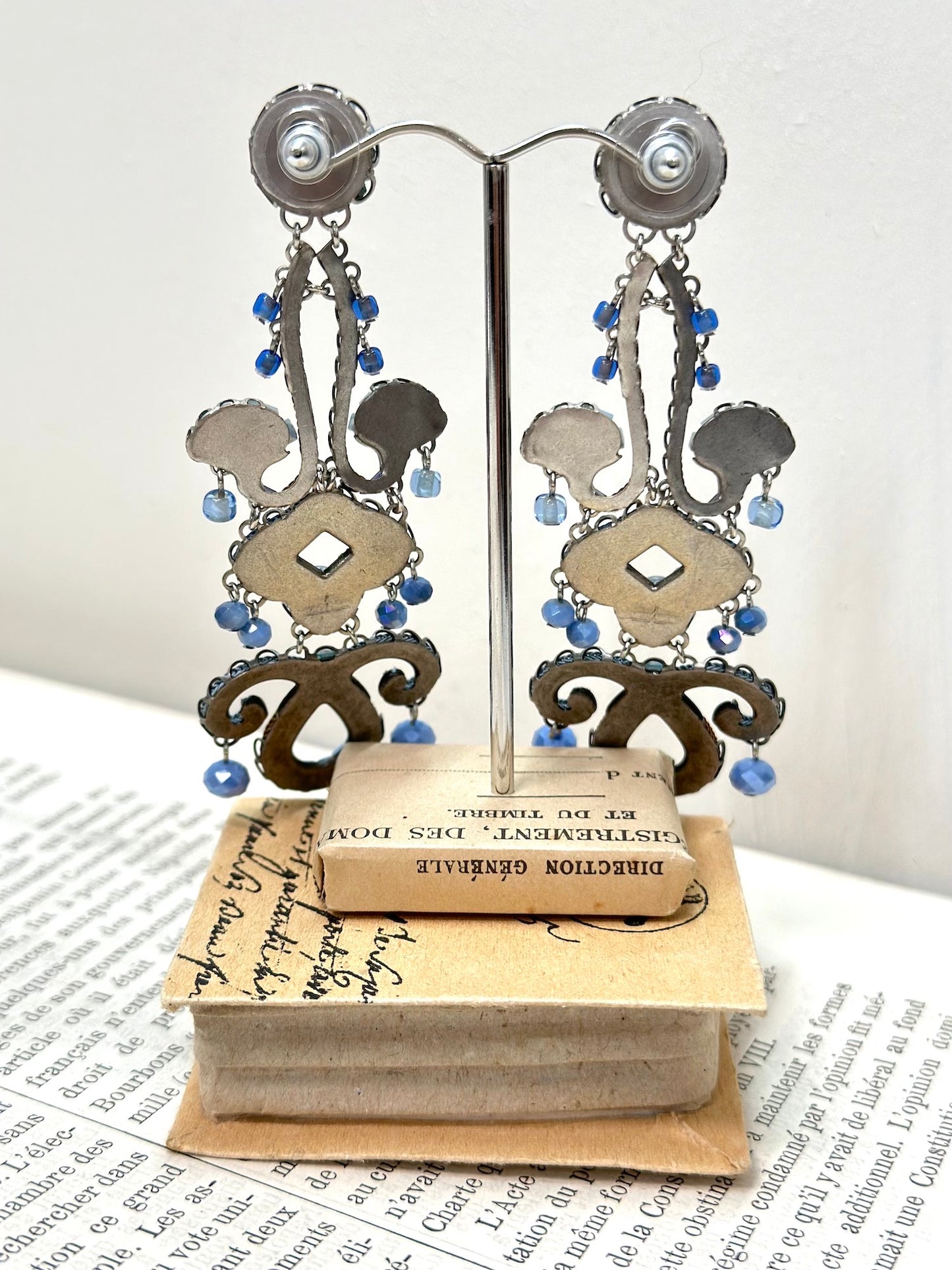 Ayala Bar Blue Lindsay Statement Earrings