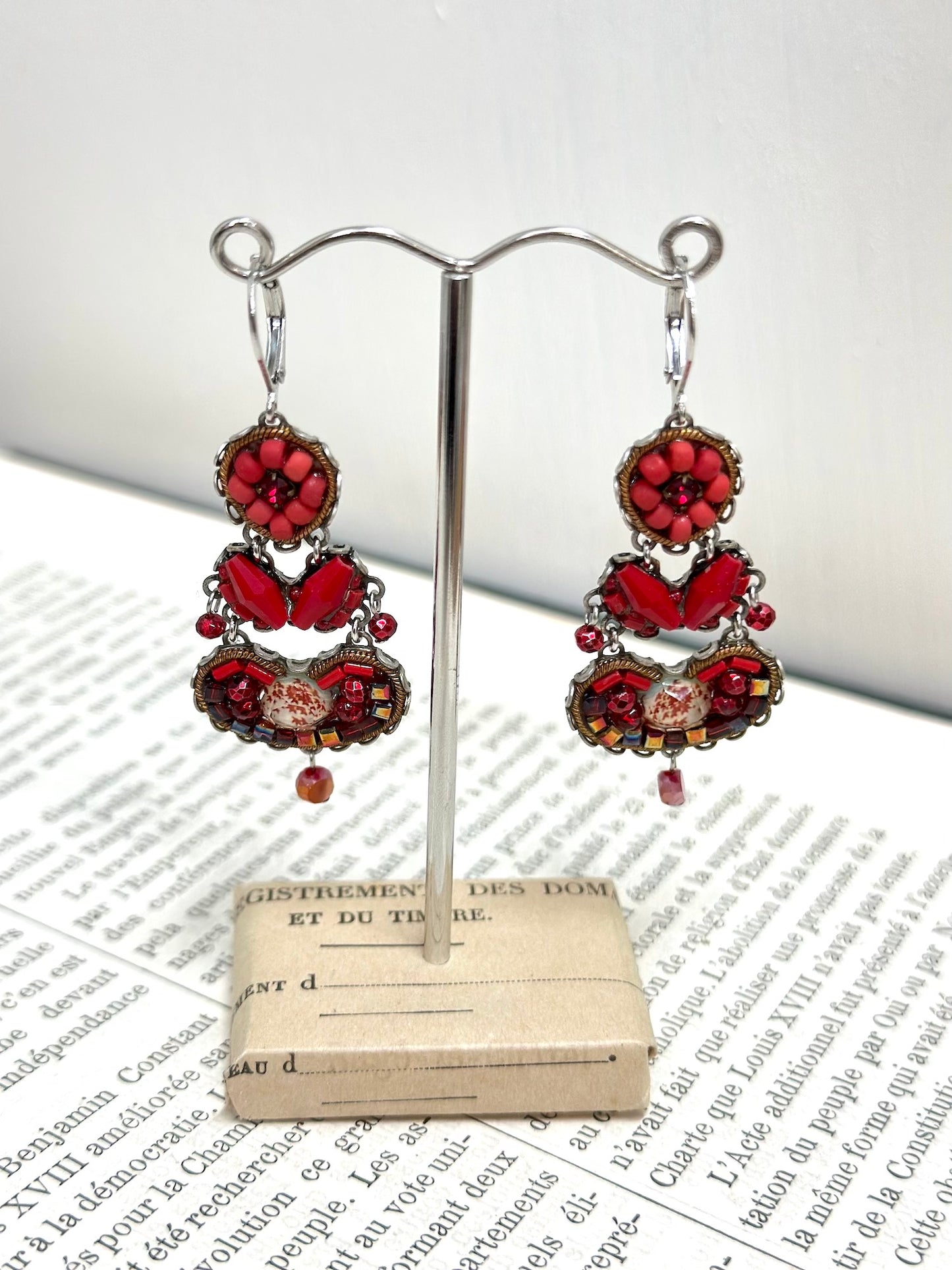 Ayala Bar Rose Red Earrings