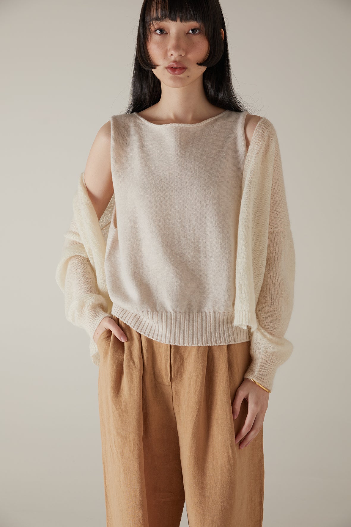 Francie Mist Cardigan - Ivory