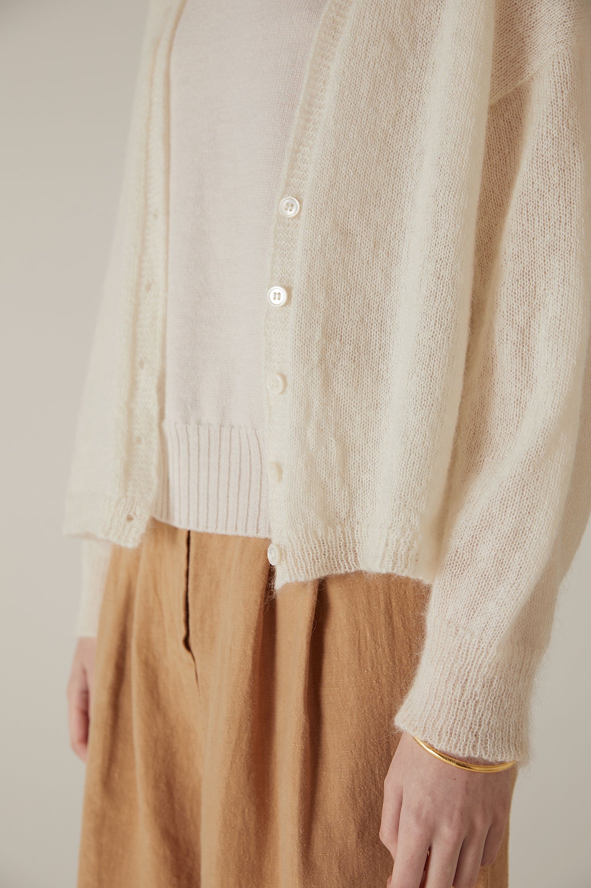 Francie Mist Cardigan - Ivory