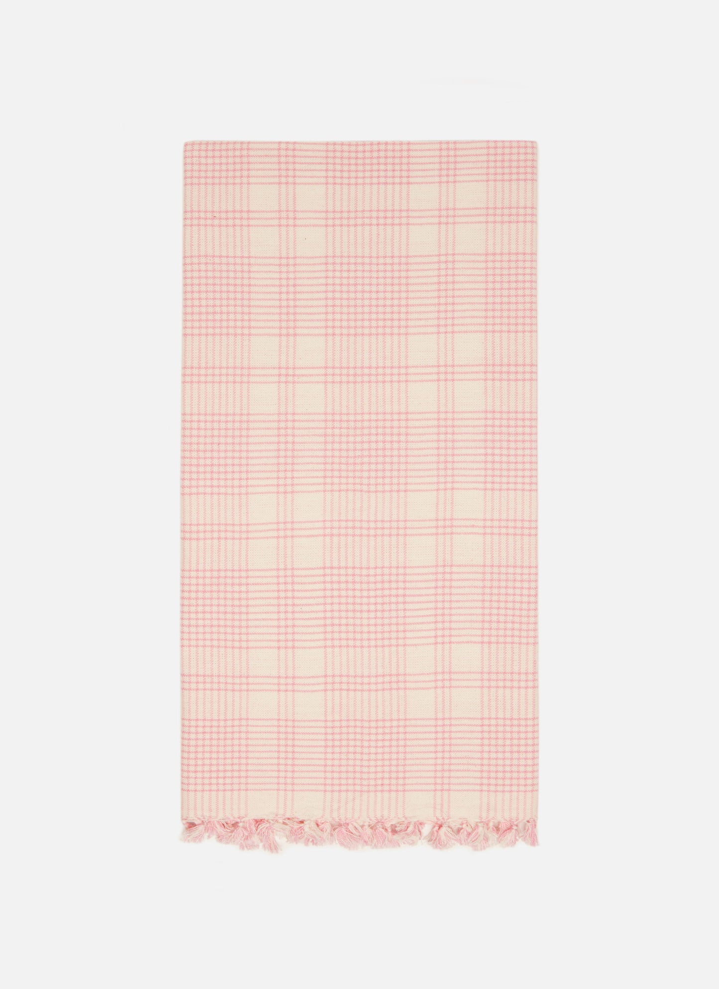 Heather Taylor Home 'Marianne Plaid - Peony' Linen Tea Towel