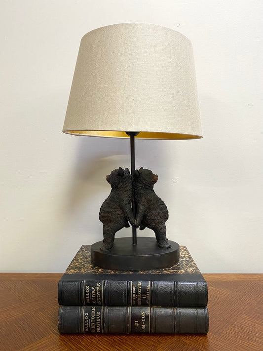 European 'Pair of Bears' Lamp