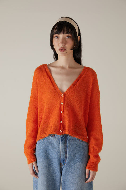 Francie Mist Cardigan - Persimmon LAST ONE Size Petite