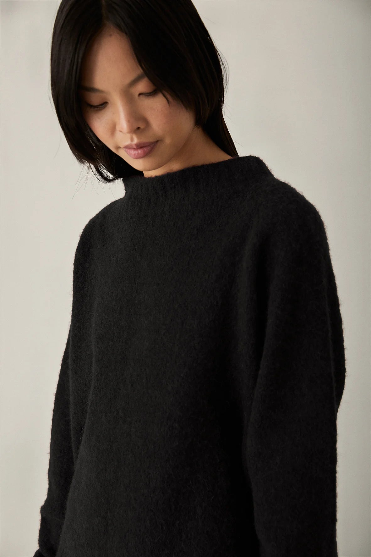 Francie Campfire Alpaca Knit Black