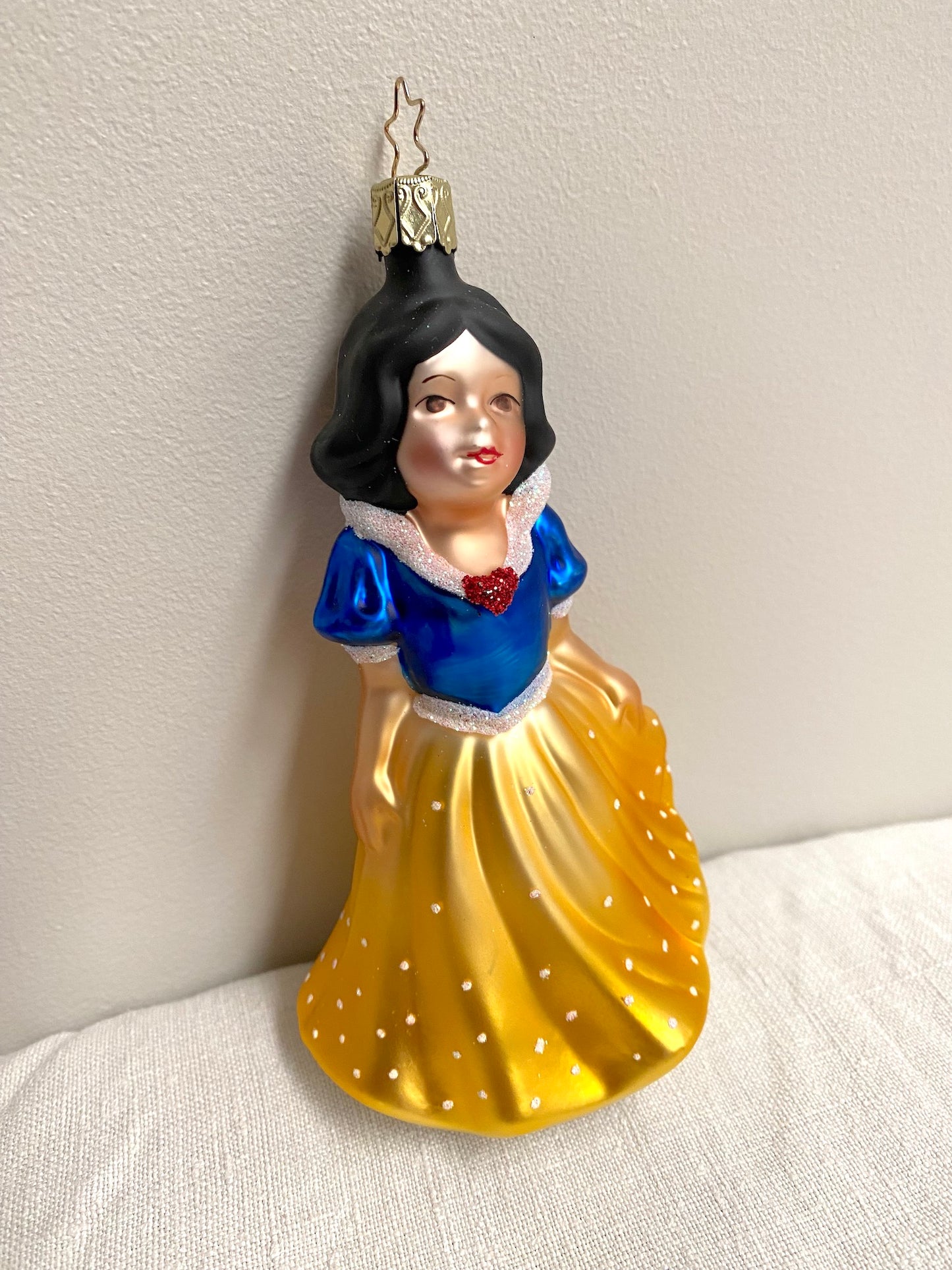 German Glass Christmas Ornament - Snow White