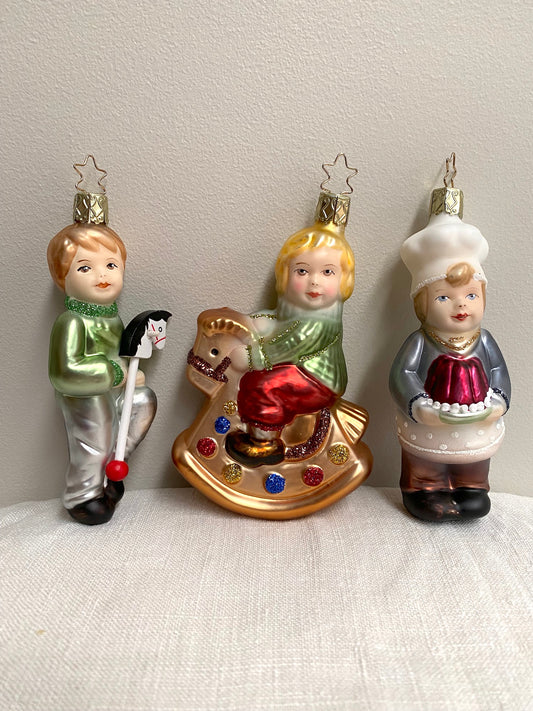 German Glass Christmas Ornaments - Nostalgic Children