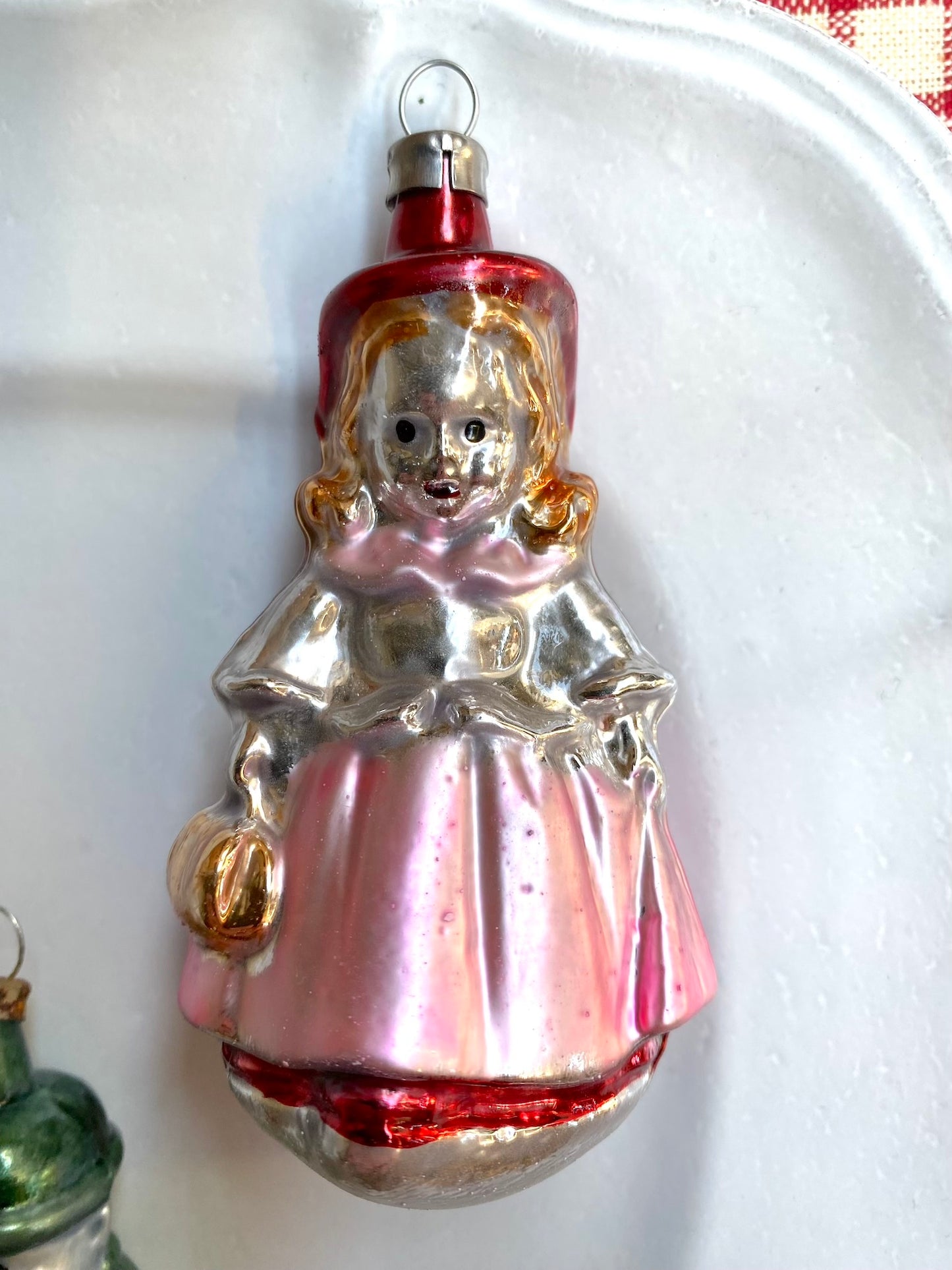 Girl & Boy - Pair of Nostalgic German Christmas Ornaments