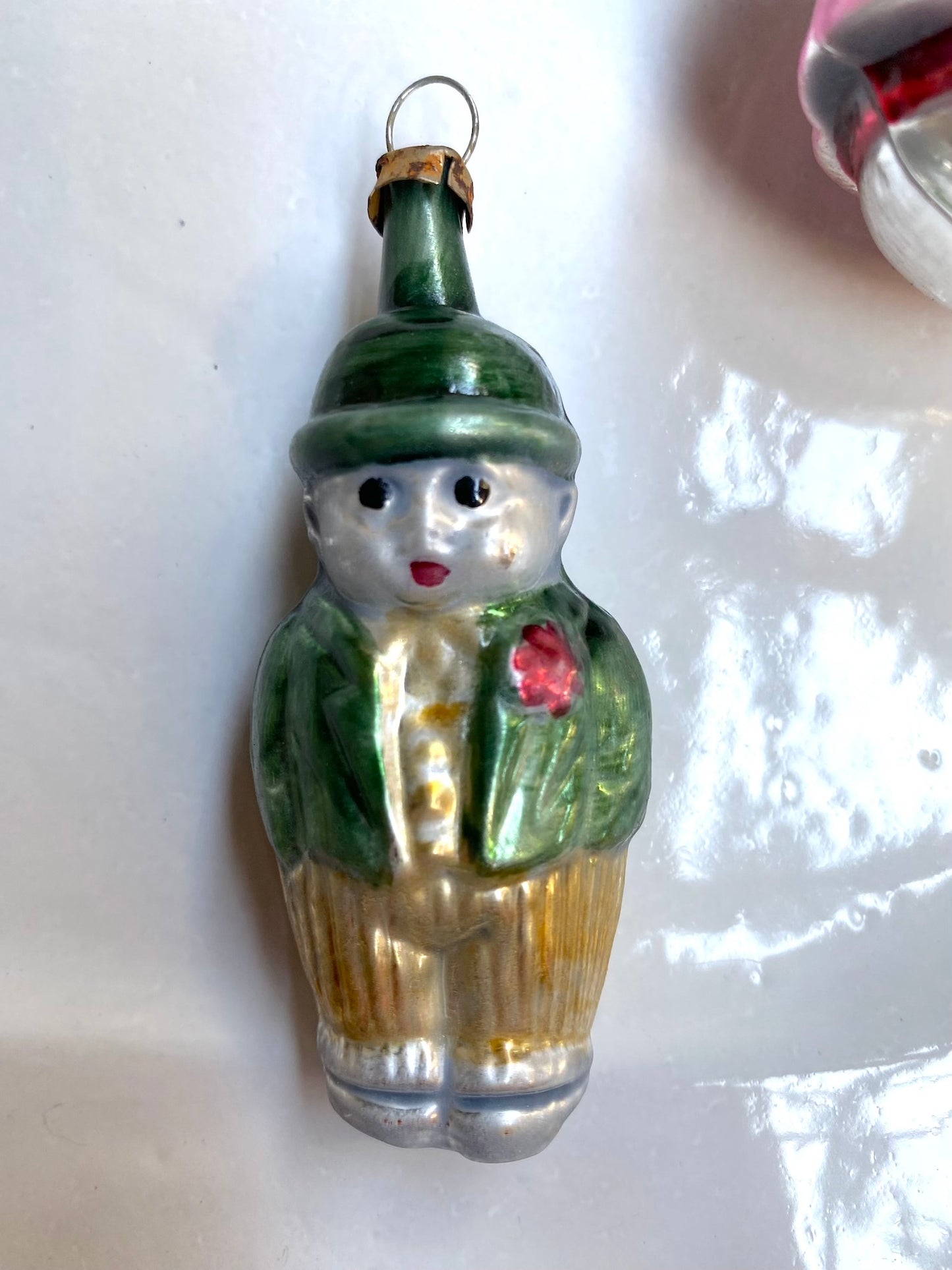 Girl & Boy - Pair of Nostalgic German Christmas Ornaments