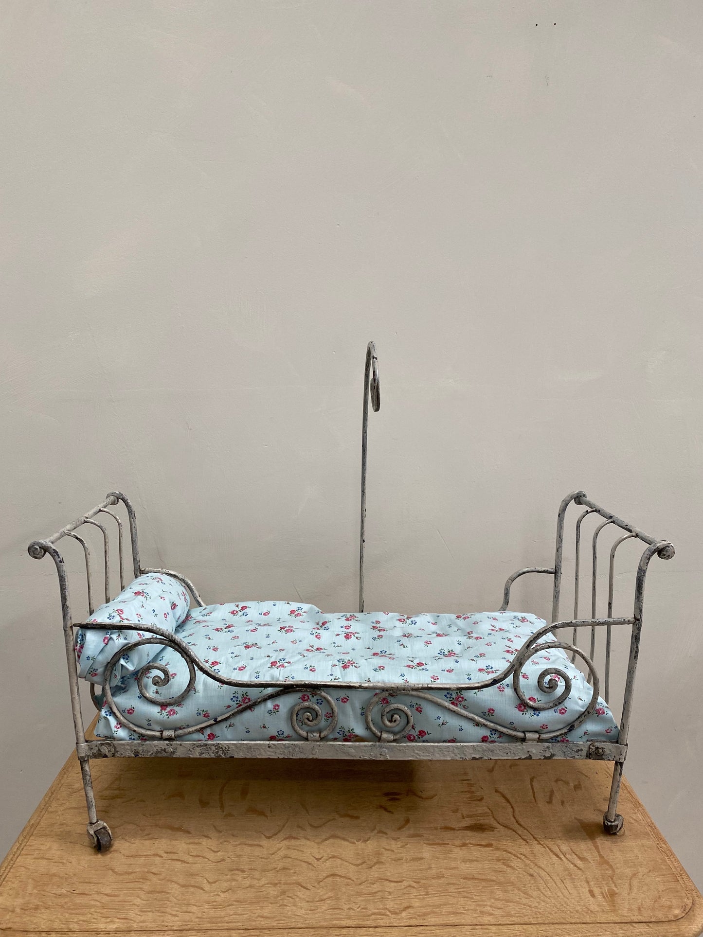 Antique French Metal Dolls Day Bed