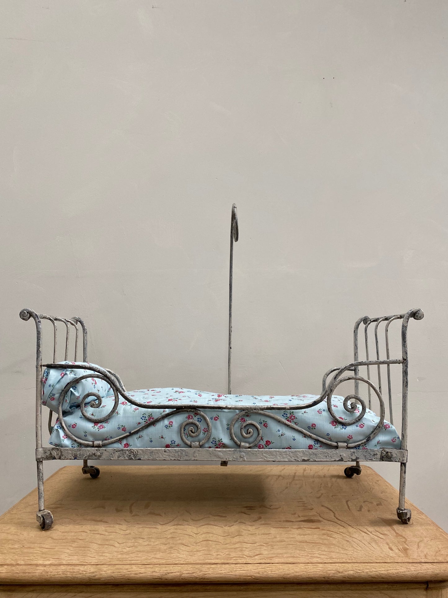 Antique French Metal Dolls Day Bed