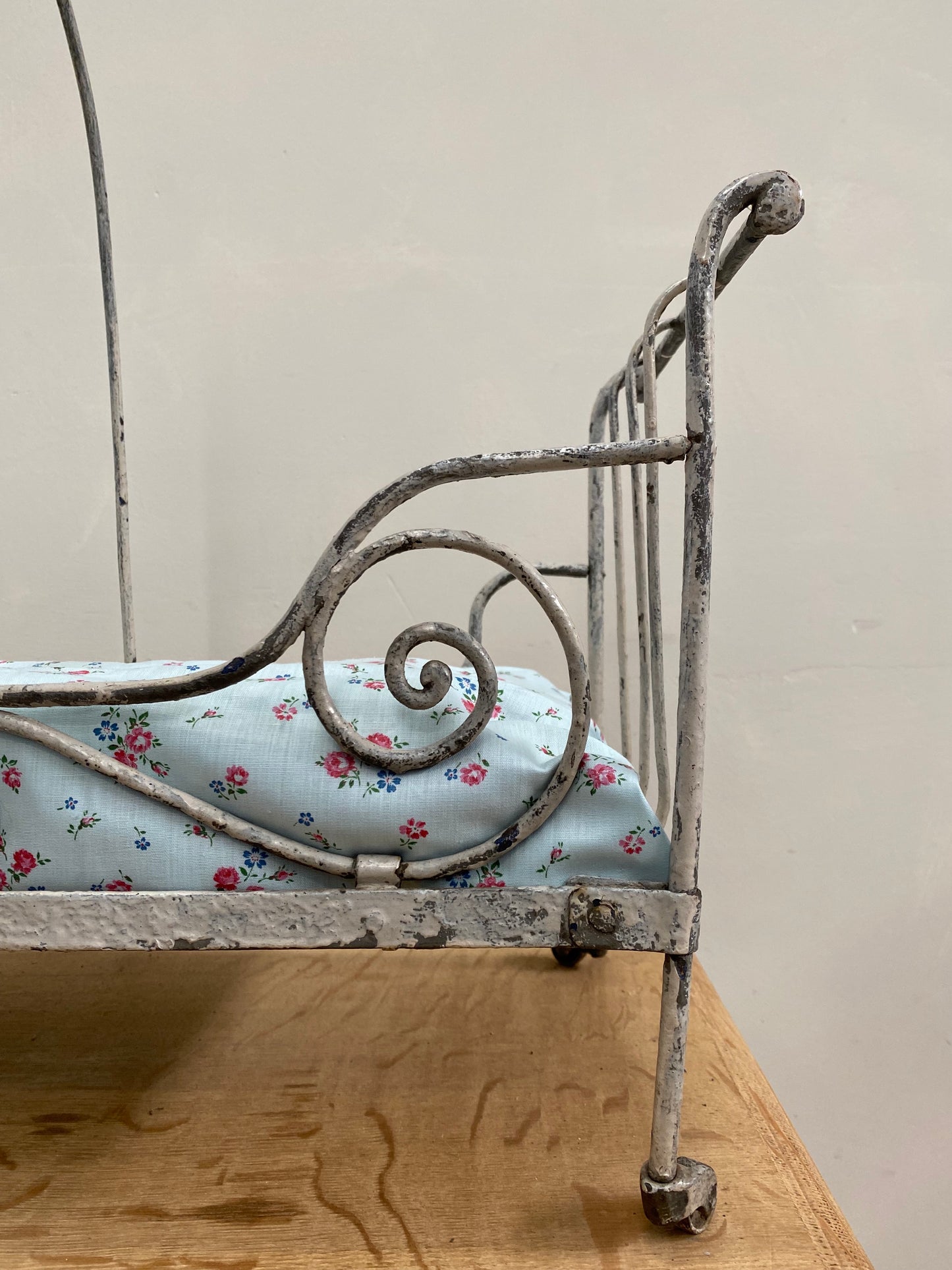 Antique French Metal Dolls Day Bed